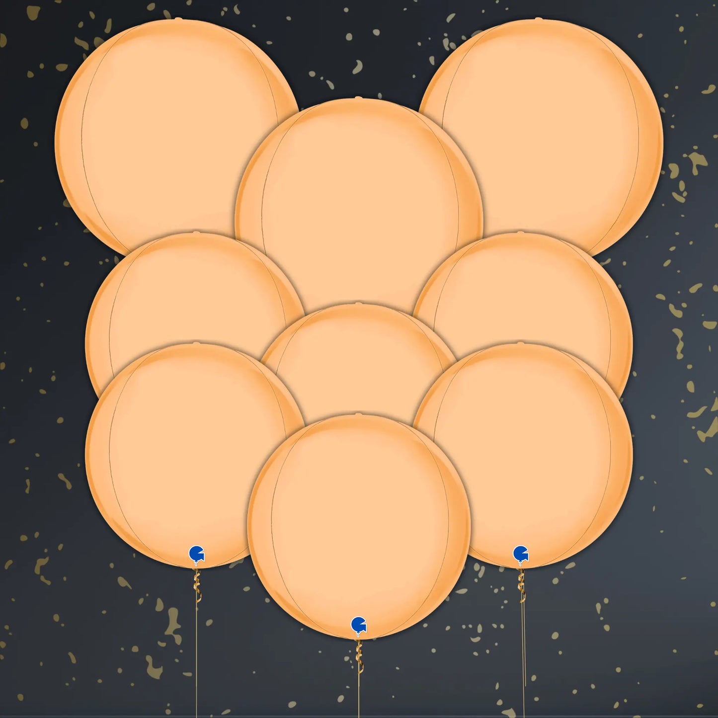 15" Satin Nude 4D Globe Foil Balloon – Single or Balloon Bouquet | The Party Hut