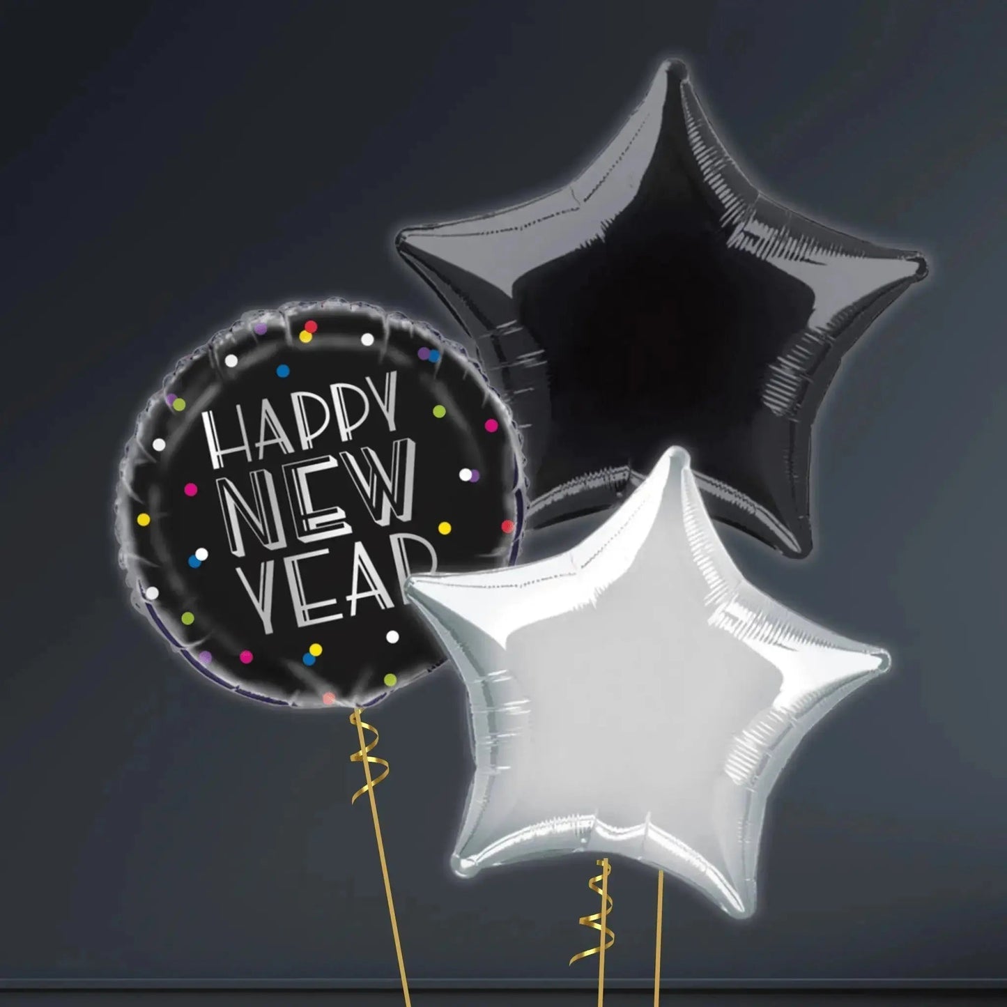 🎆 18" New Year Neon Dots Foil Balloon – Helium - Filled & Delivered 🎈 | The Party Hut Cheltenham