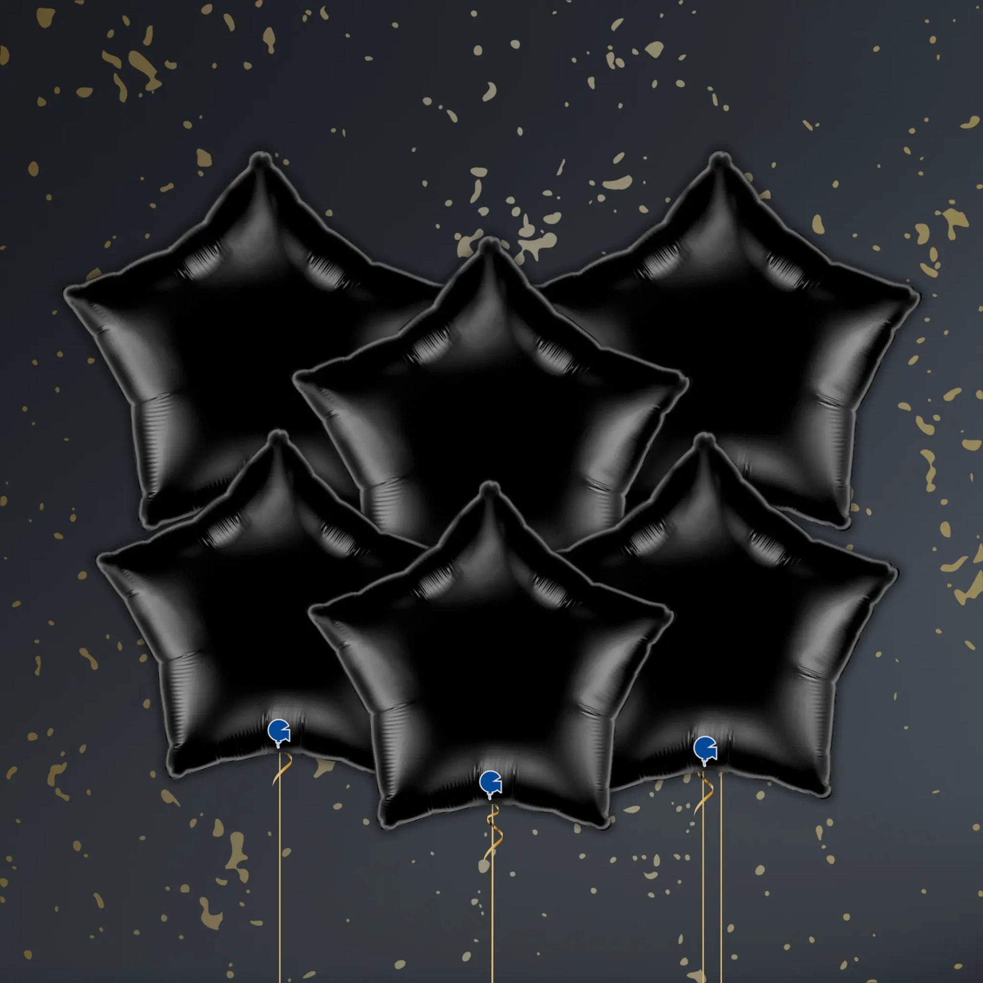 Black Star Balloon Pacakge - Helium Filled