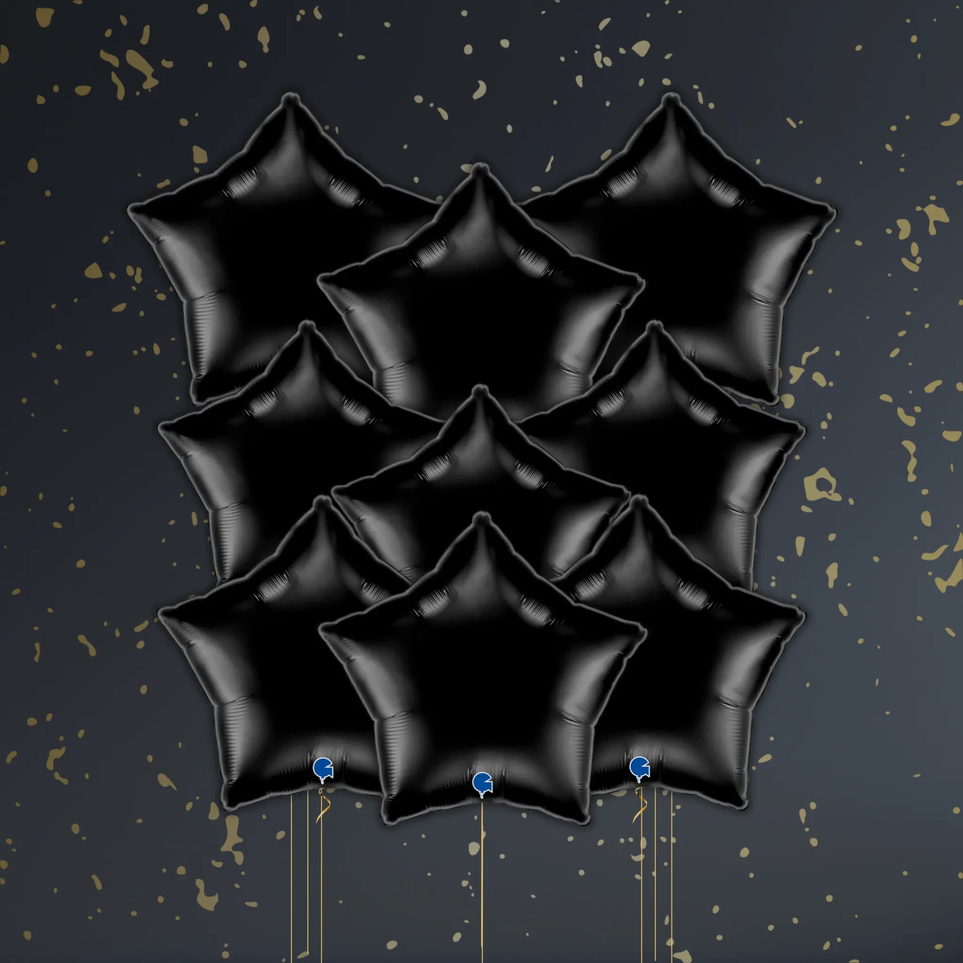 Black Star Balloon Pacakge - Helium Filled