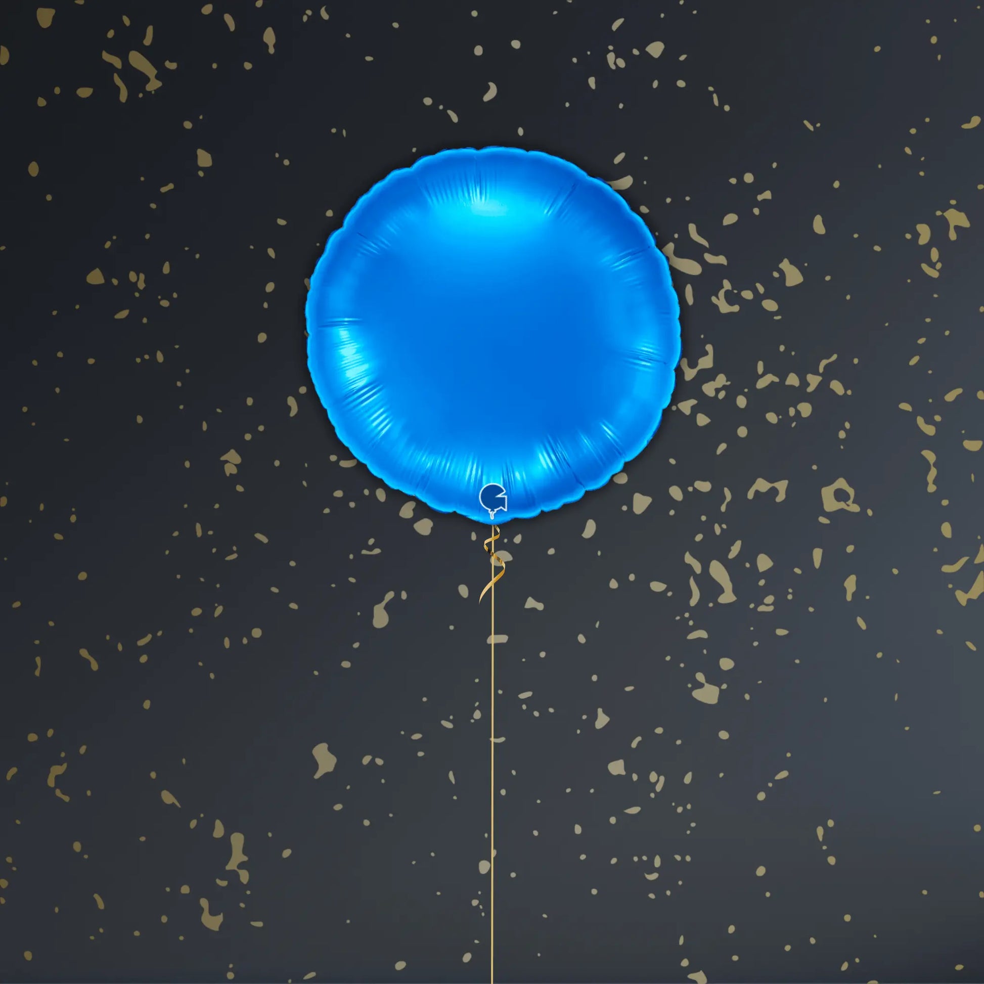 Sapphire Blue Round Balloon Pacakge - Helium Filled