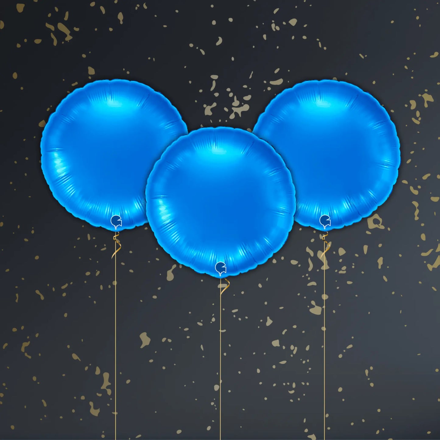 18" Blue Round Foil Balloon – Single or Balloon Bouquet | The Party Hut