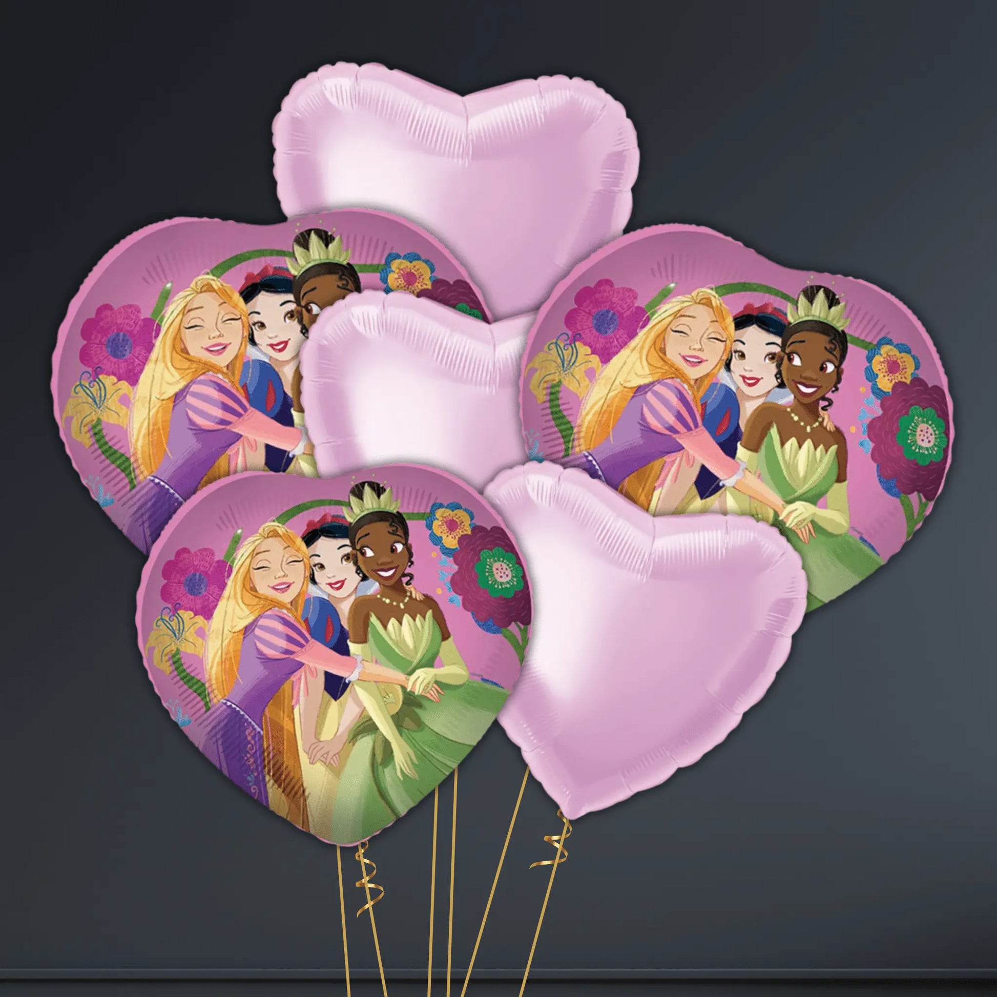 👑 18" Disney Princess "Live Your Story" Heart Foil Balloon – Helium-Filled 🎈
