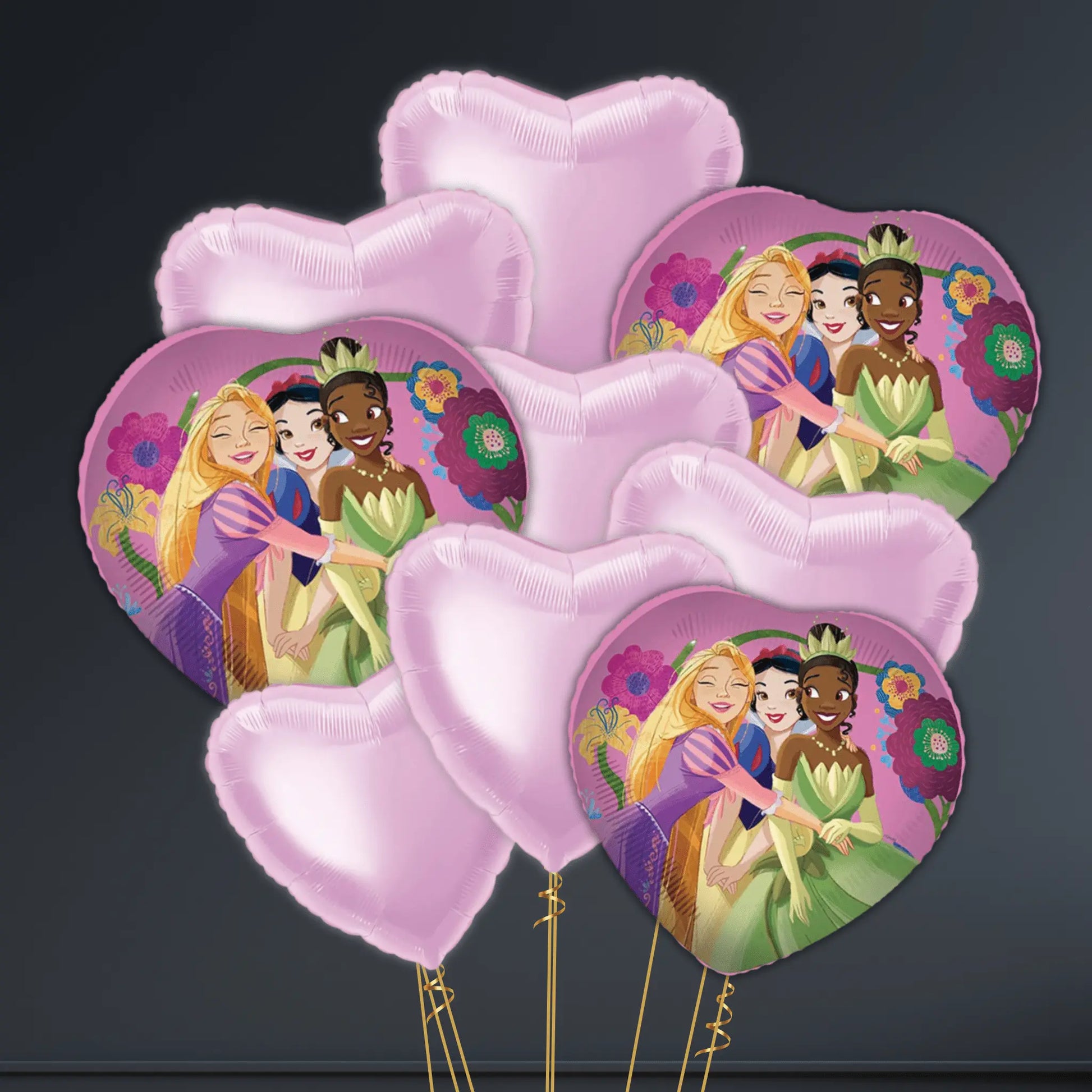 👑 18" Disney Princess "Live Your Story" Heart Foil Balloon – Helium-Filled 🎈