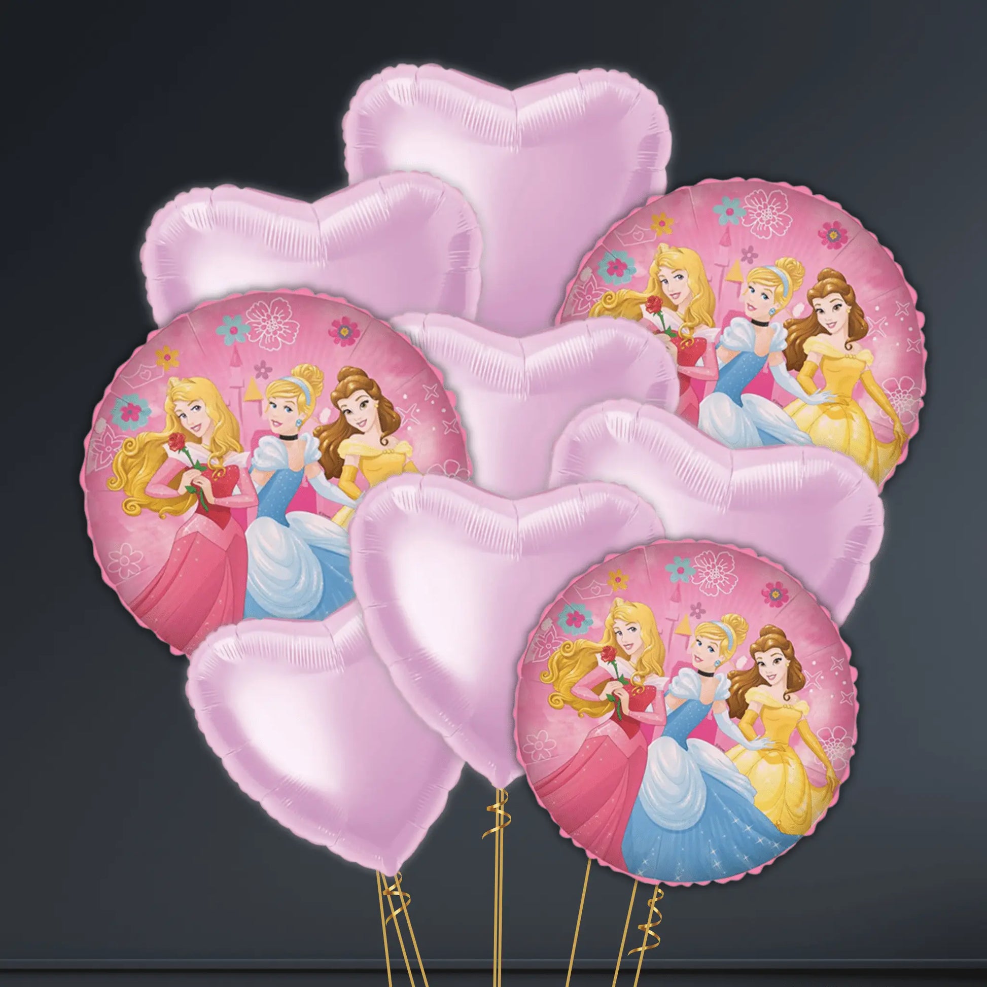 👑 18" Disney Princesses Foil Balloon – Helium-Filled & Delivered 🎈