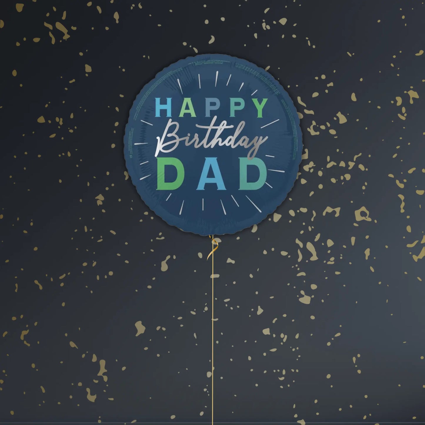 18" Happy Birthday Dad Foil Balloon – Single or Balloon Bouquet | The Party Hut