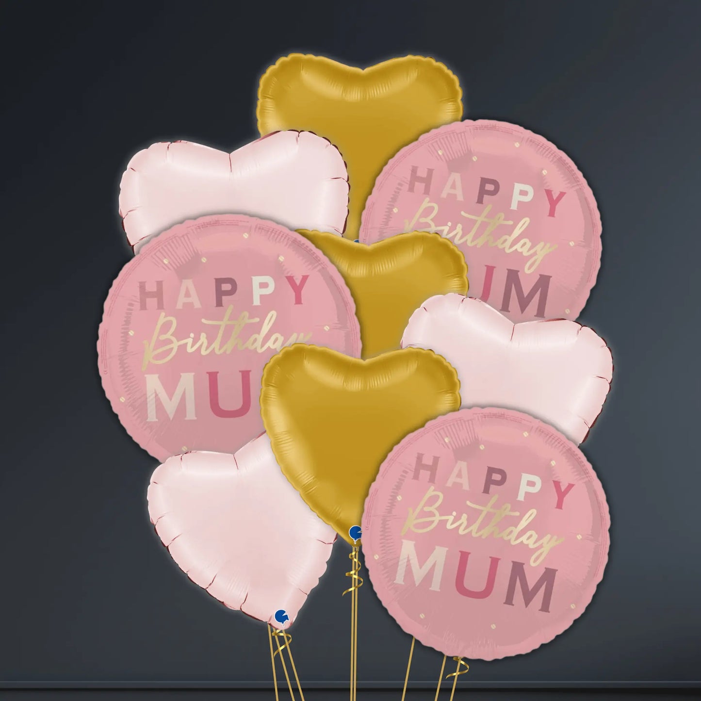 18" Happy Birthday Mum Foil Balloon – Single or Balloon Bouquet | The Party Hut