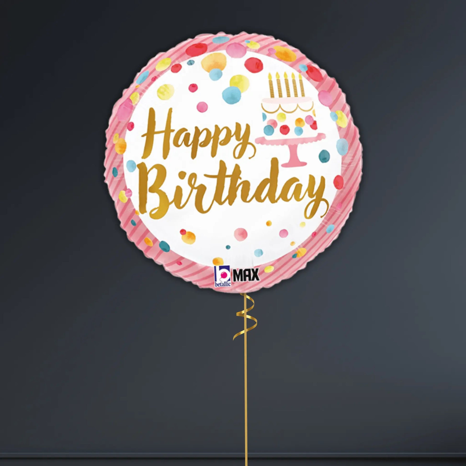 Happy Birthday Pink Party Balloon Package – Helium Filled