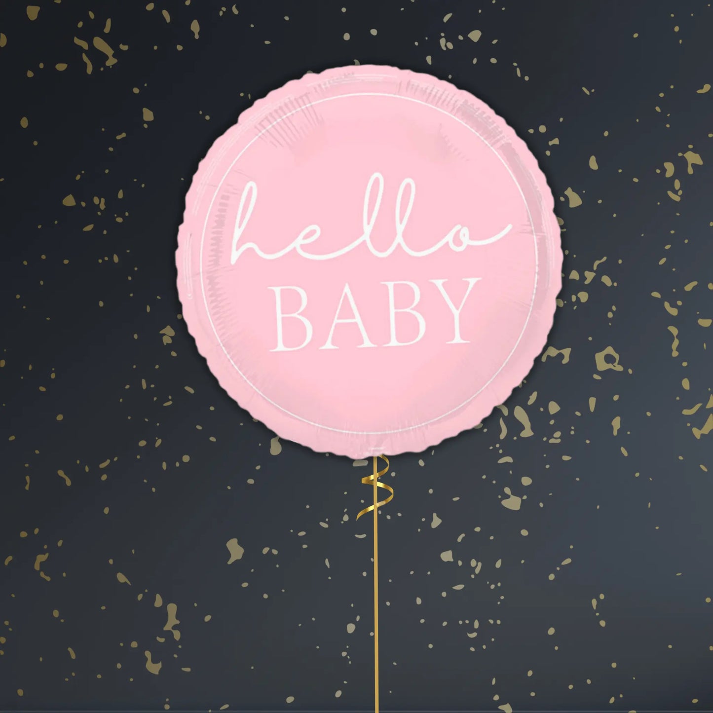🎀 18" Hello Baby Pink Foil Balloon – Adorable Baby Celebration Balloons 🎈✨ | The Party Hut