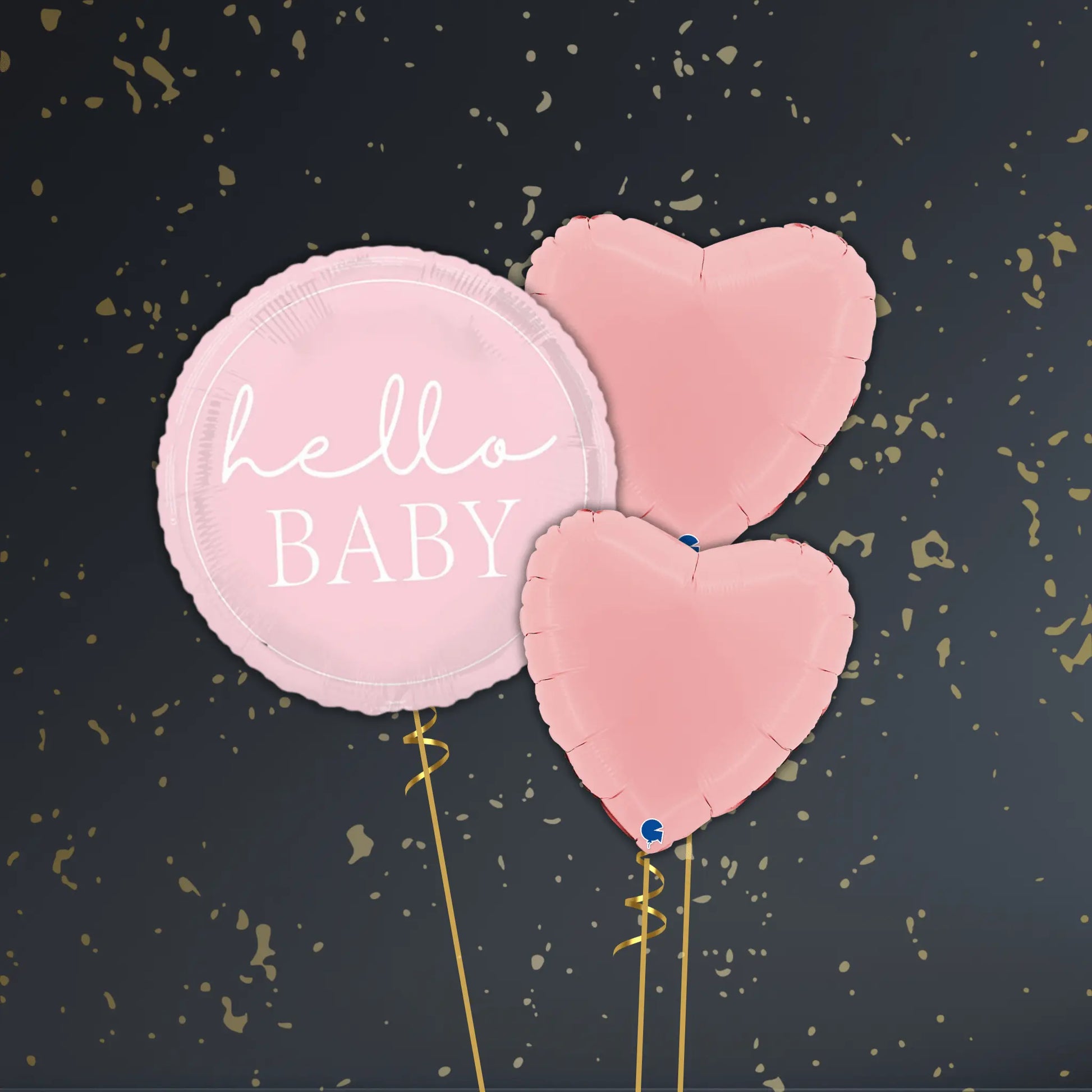 🎀 18" Hello Baby Pink Foil Balloon – Adorable Baby Celebration Balloons 🎈✨