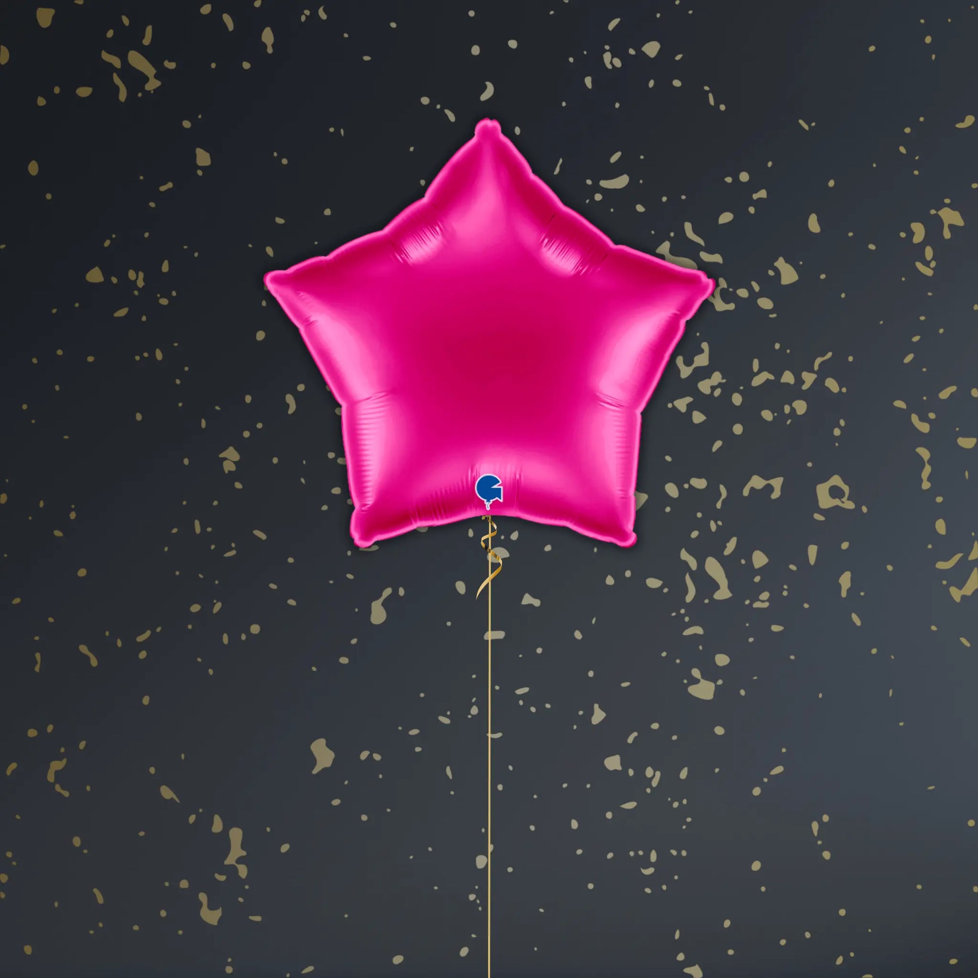 Magenta Pink Star Balloon Package - Helium Filled
