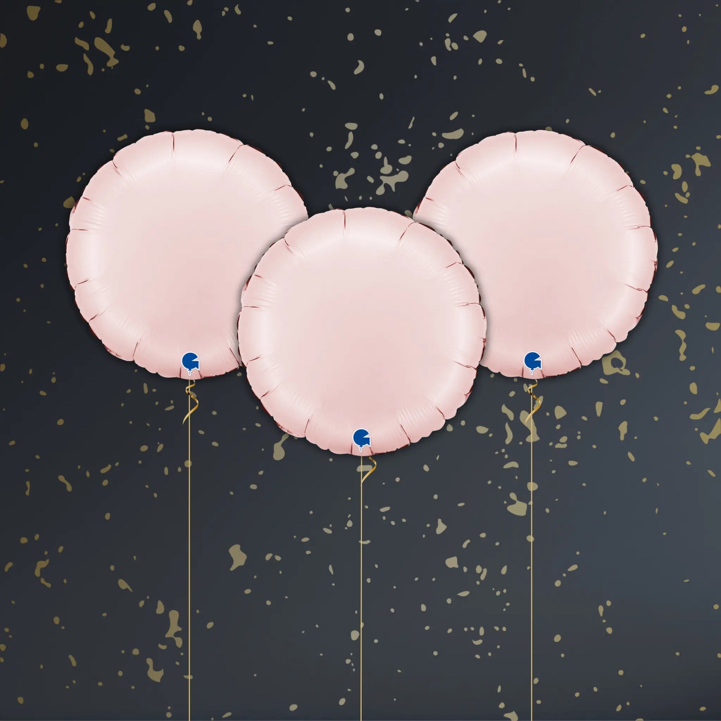 18" Satin Pastel Pink Round Foil Balloon – Single or Balloon Bouquet | The Party Hut