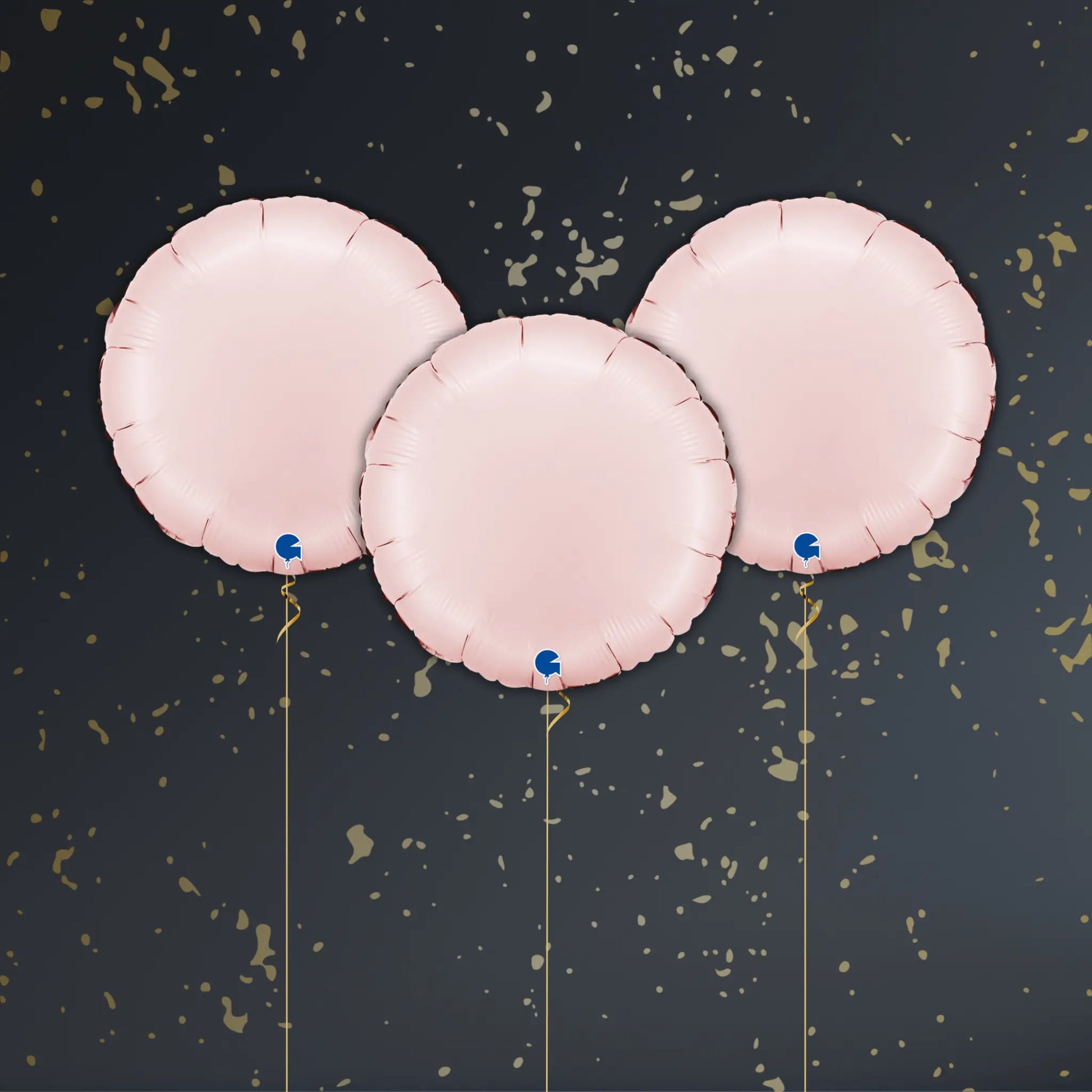Pastel Pink Round Balloon Package - Helium Filled
