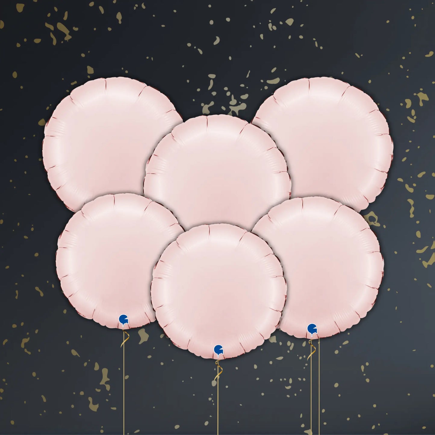 18" Satin Pastel Pink Round Foil Balloon – Single or Balloon Bouquet | The Party Hut