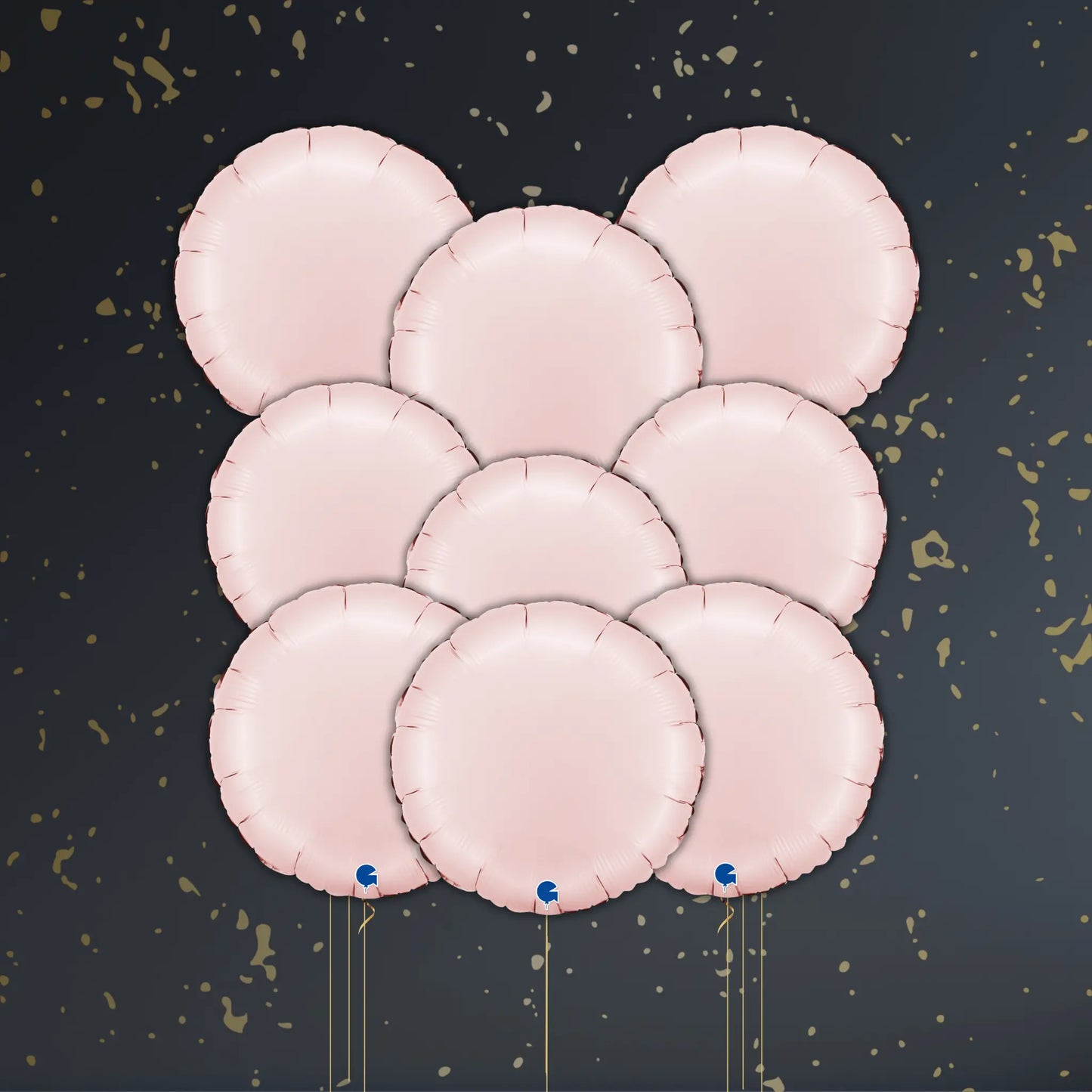 18" Satin Pastel Pink Round Foil Balloon – Single or Balloon Bouquet | The Party Hut