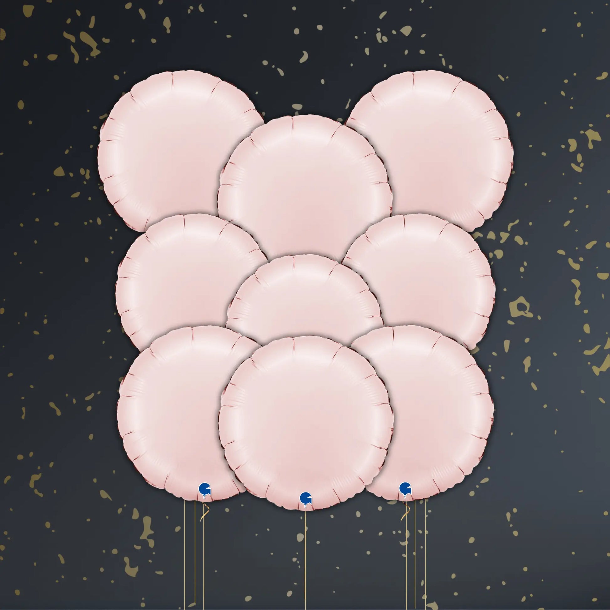 Pastel Pink Round Balloon Package - Helium Filled