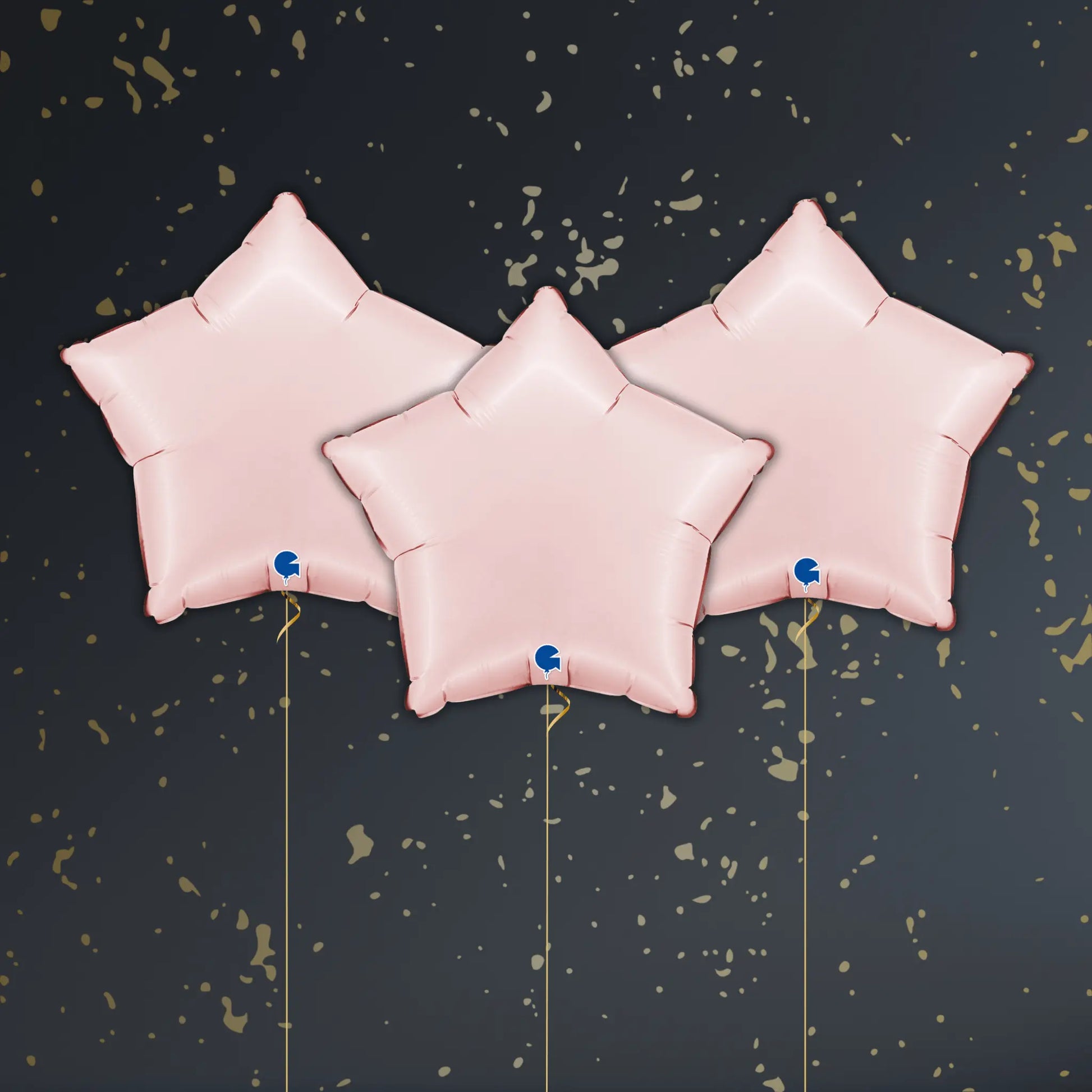 Pastel Pink Star Balloon Package - Helium Filled