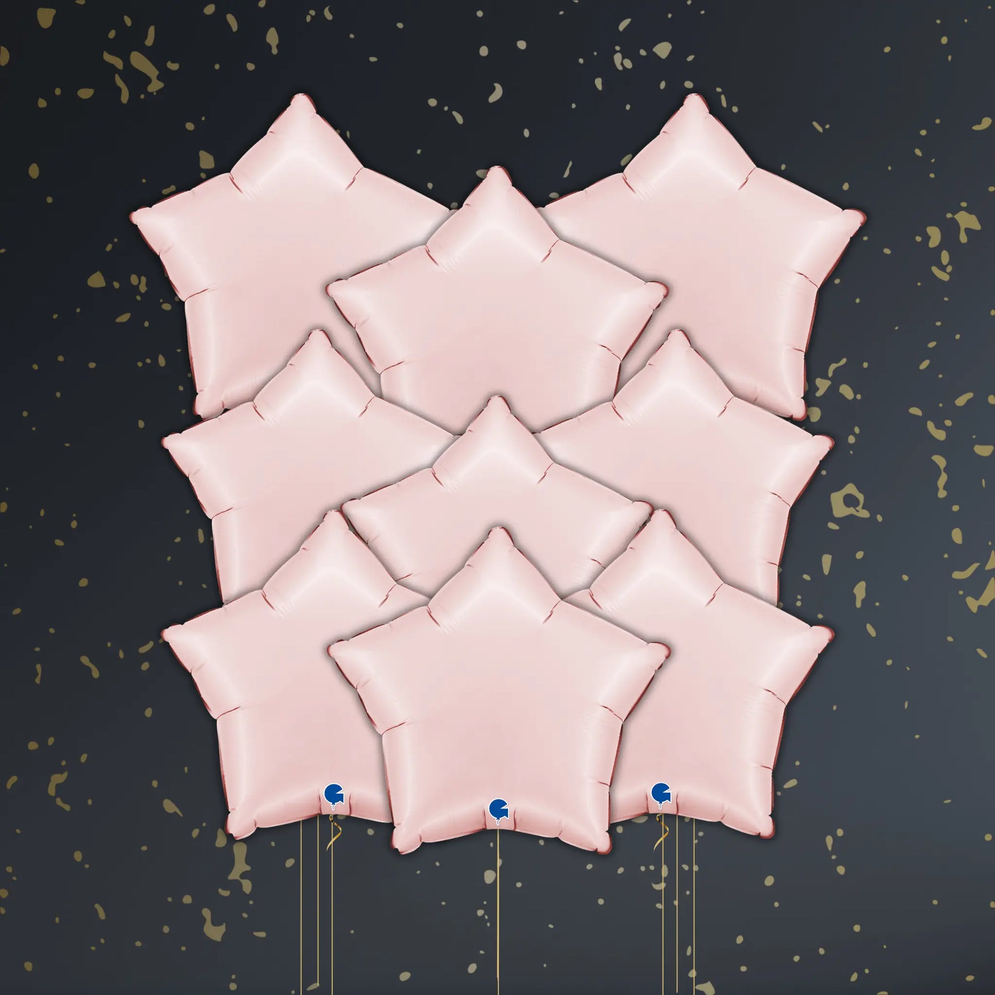 Pastel Pink Star Balloon Package - Helium Filled