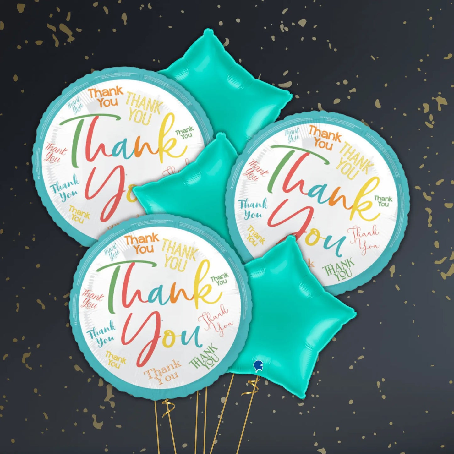 🙏 18" Thank You Print Foil Balloon – Appreciation Balloon Package 🎈✨ | The Party Hut