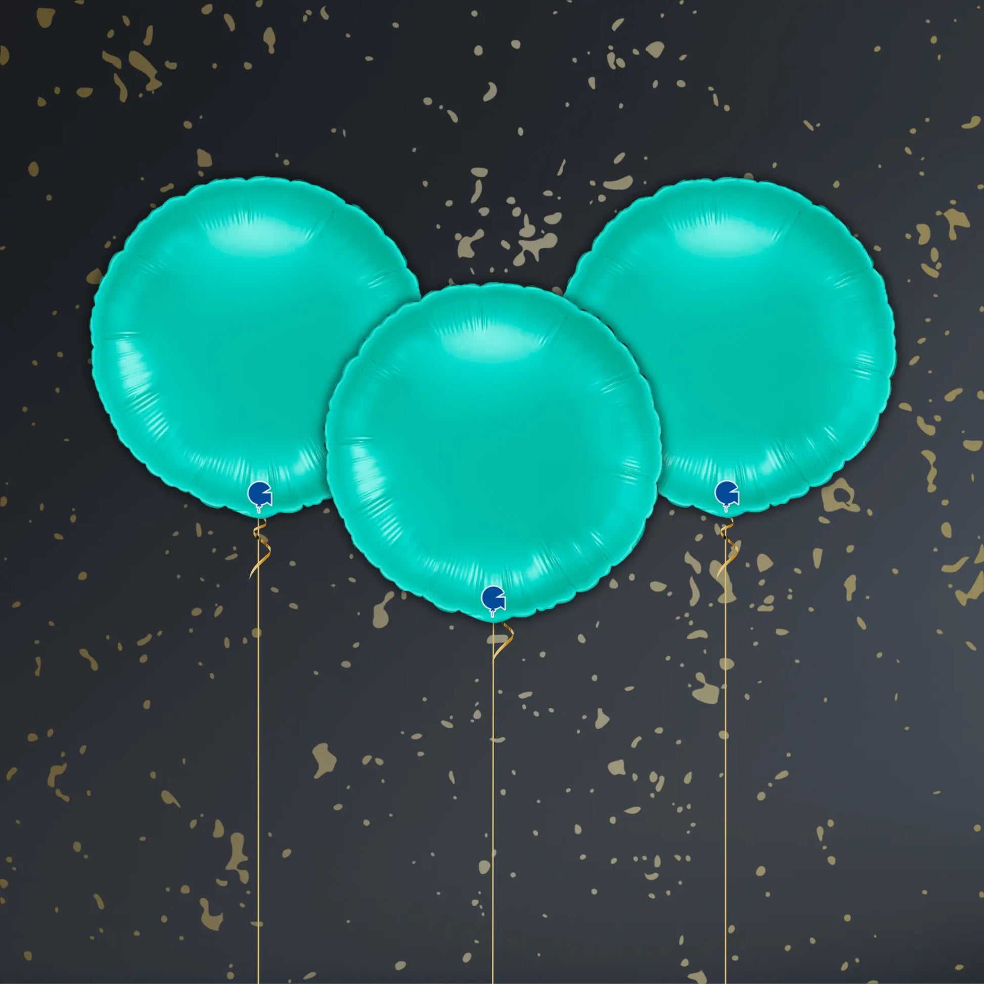Tiffany Blue Round Balloon Package - Helium Filled