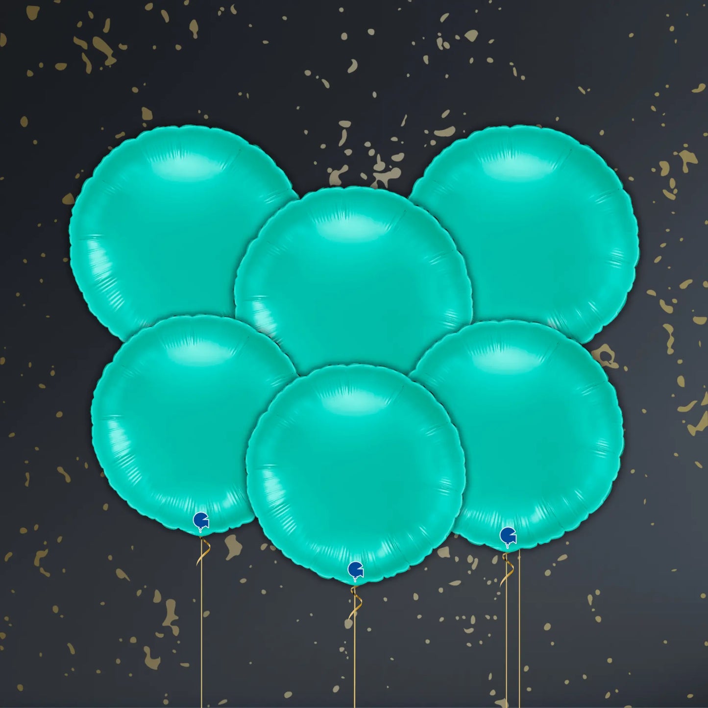 18" Tiffany Blue Round Foil Balloon – Single or Balloon Bouquet | The Party Hut
