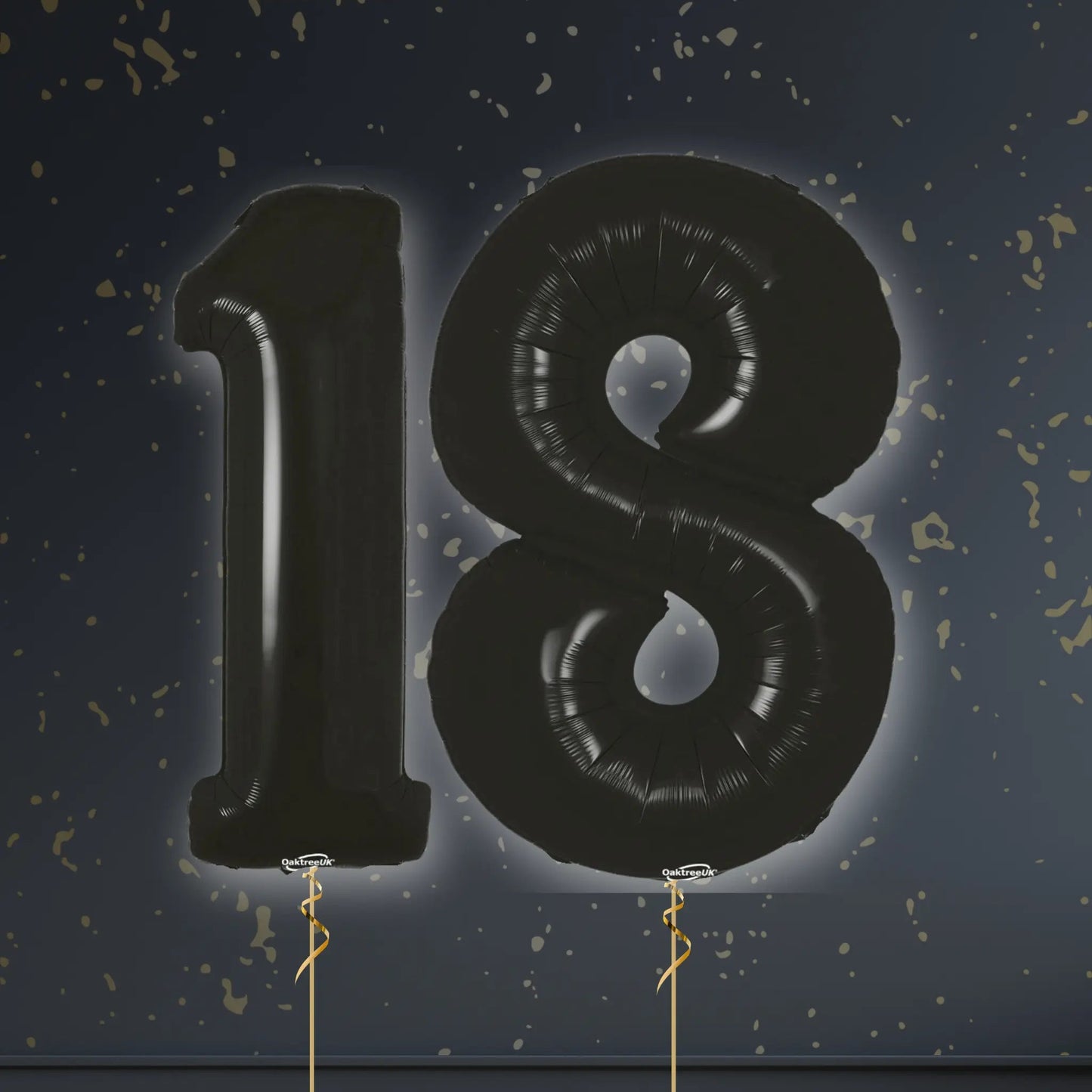 🎈 18th Birthday Black Numbers Balloon Package – Customisable Sets! 🎉✨ | The Party Hut Cheltenham