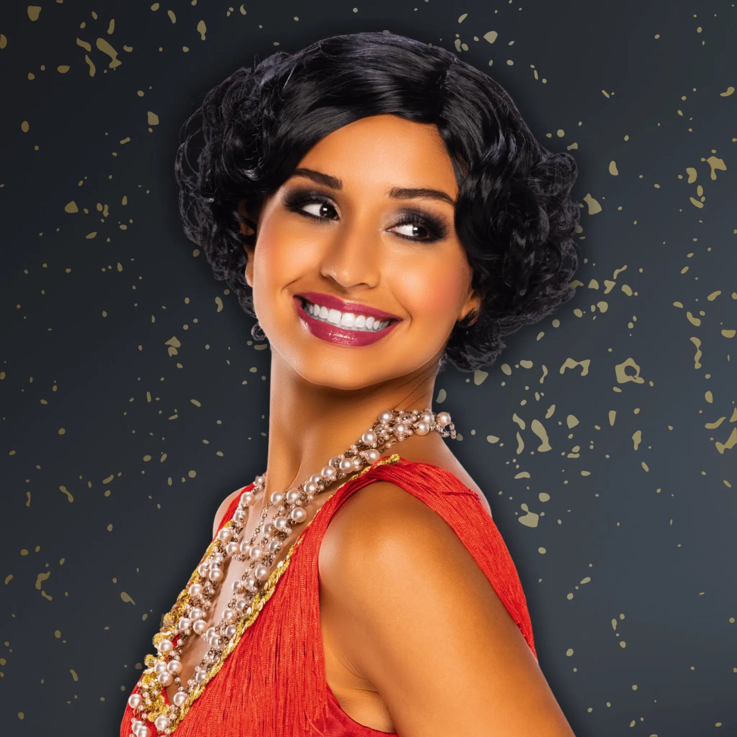 1920s Classic Black Wig – Flapper & Vintage Fancy Dress | The Party Hut