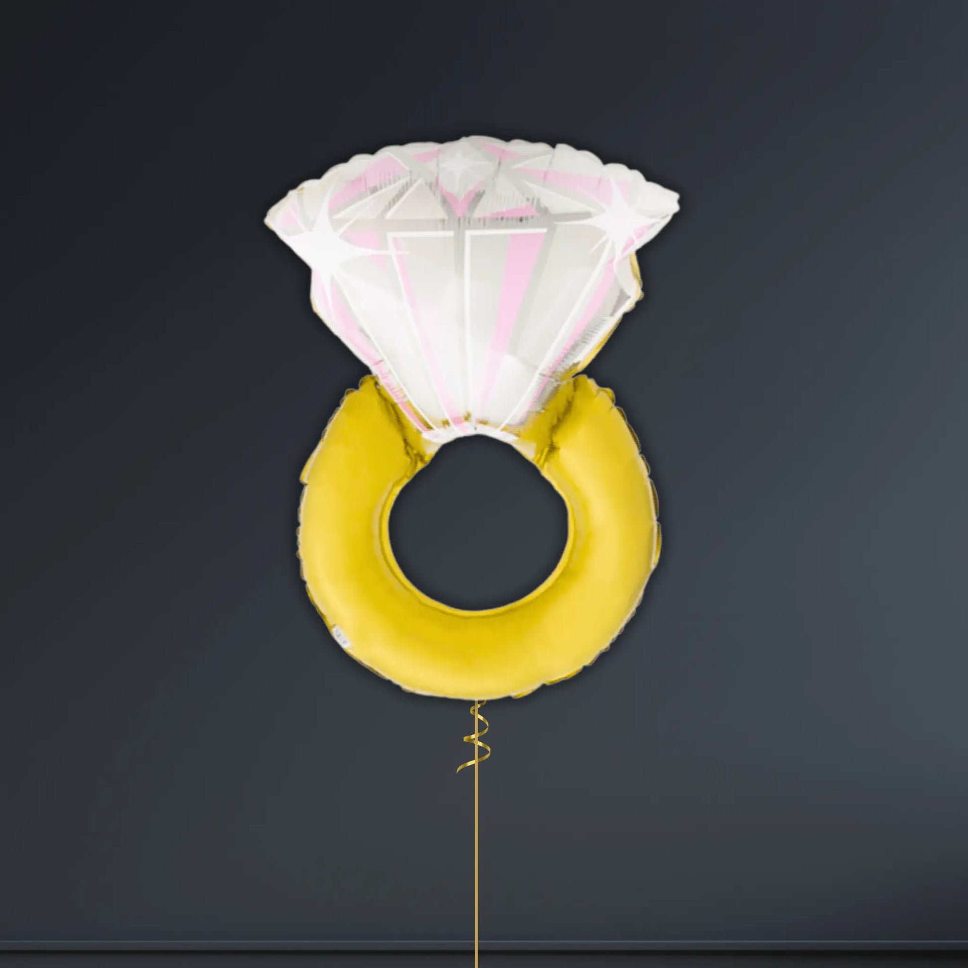 💍 32" Diamond Ring Foil Balloon – Perfect for Engagements & Anniversaries! 🎈✨