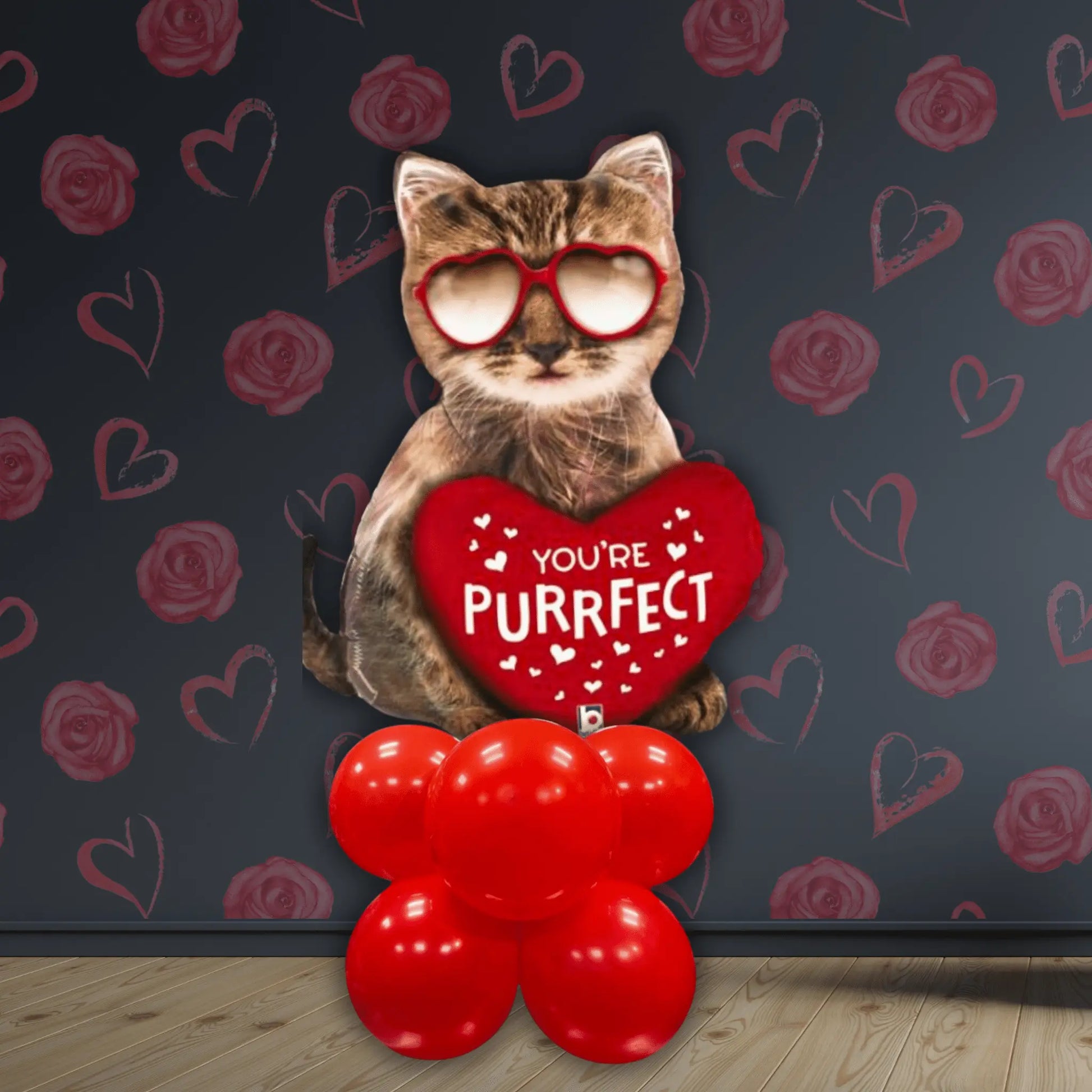 Your Purrfect Balloon Stack – Air-Filled 5ft Display