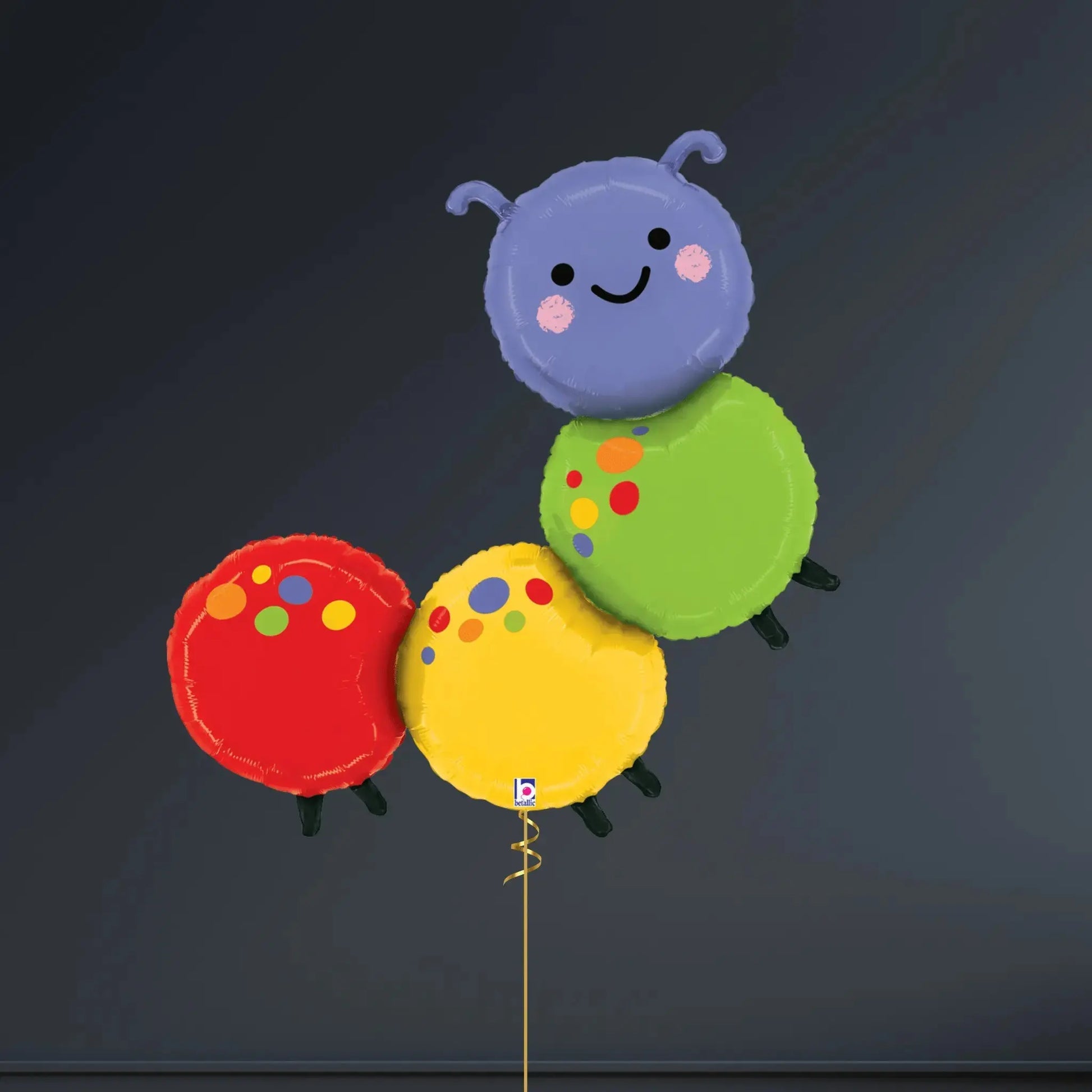 🪱 39" Primary Colour Caterpillar Foil Balloon – A Fun & Vibrant Party Feature! 🎈✨