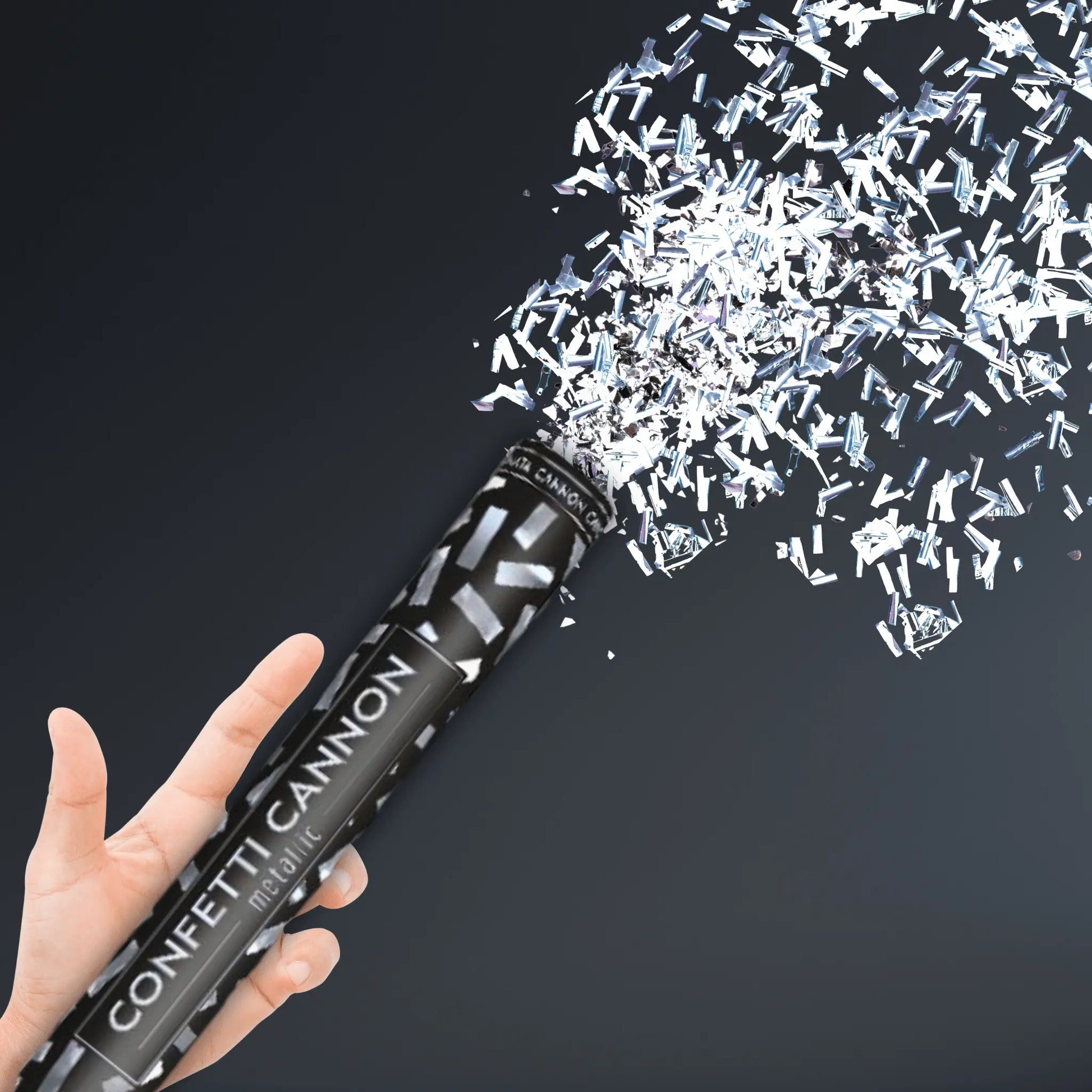 60cm Silver Confetti Cannon – Party Celebration Popper