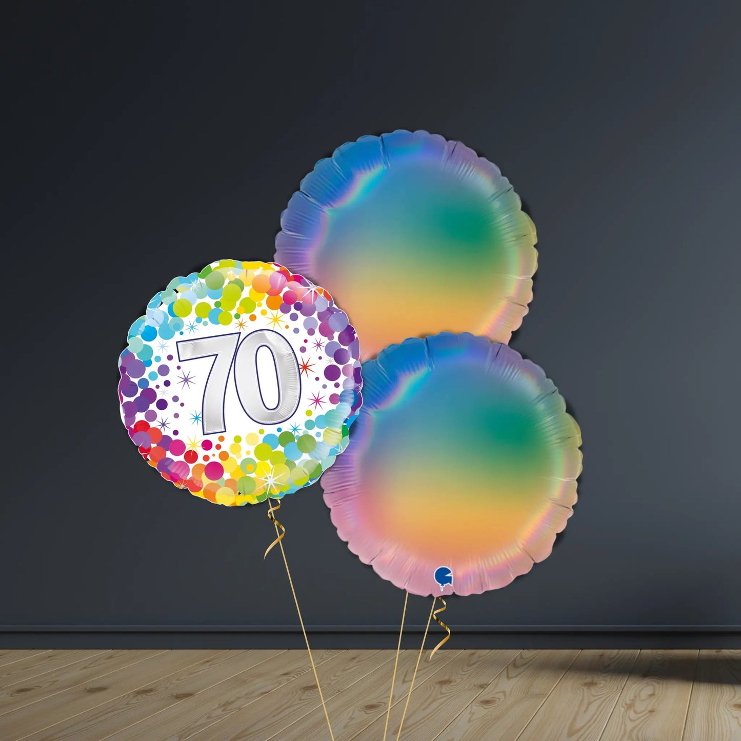 70th Birthday Balloon Package | Confetti Rounds, Helium | The Party Hut Cheltenham