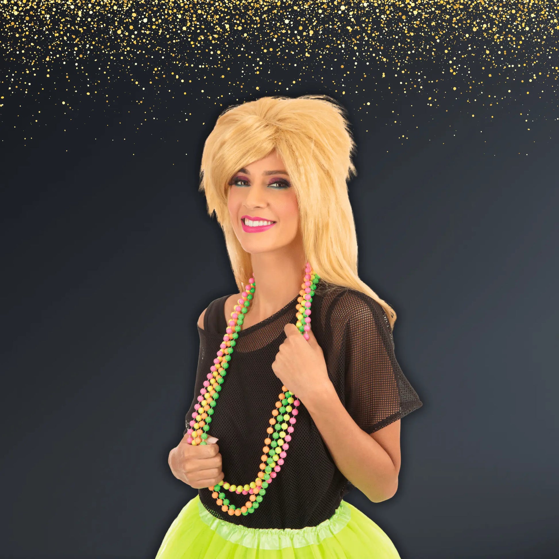 🌈 80s Neon Beaded Necklace Set – Bold & Retro Fun! 🎉✨