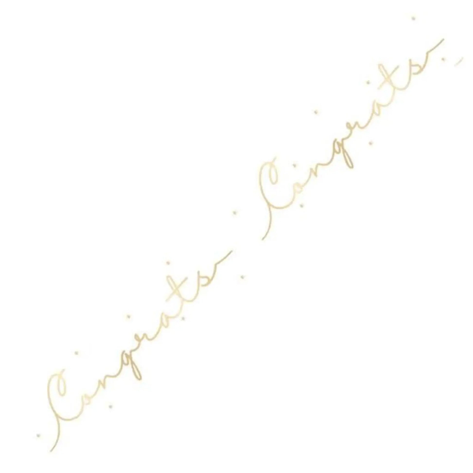 9ft Congratulations Foil Banner – Bold & Festive