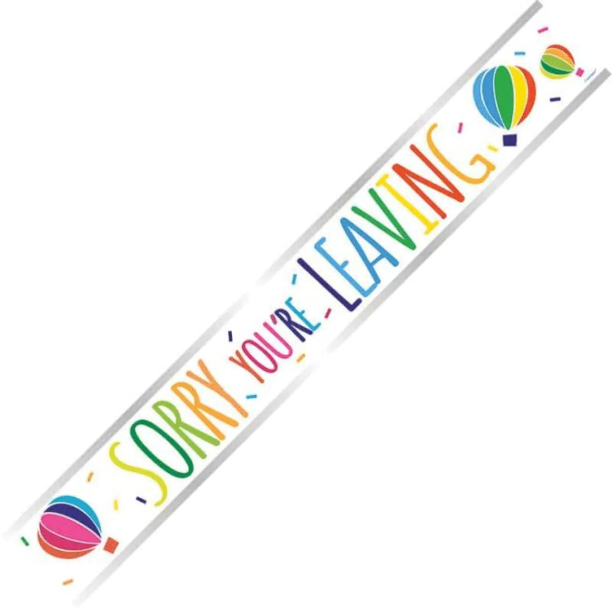 9ft Sorry You’re Leaving Foil Banner – Farewell Party Decoration