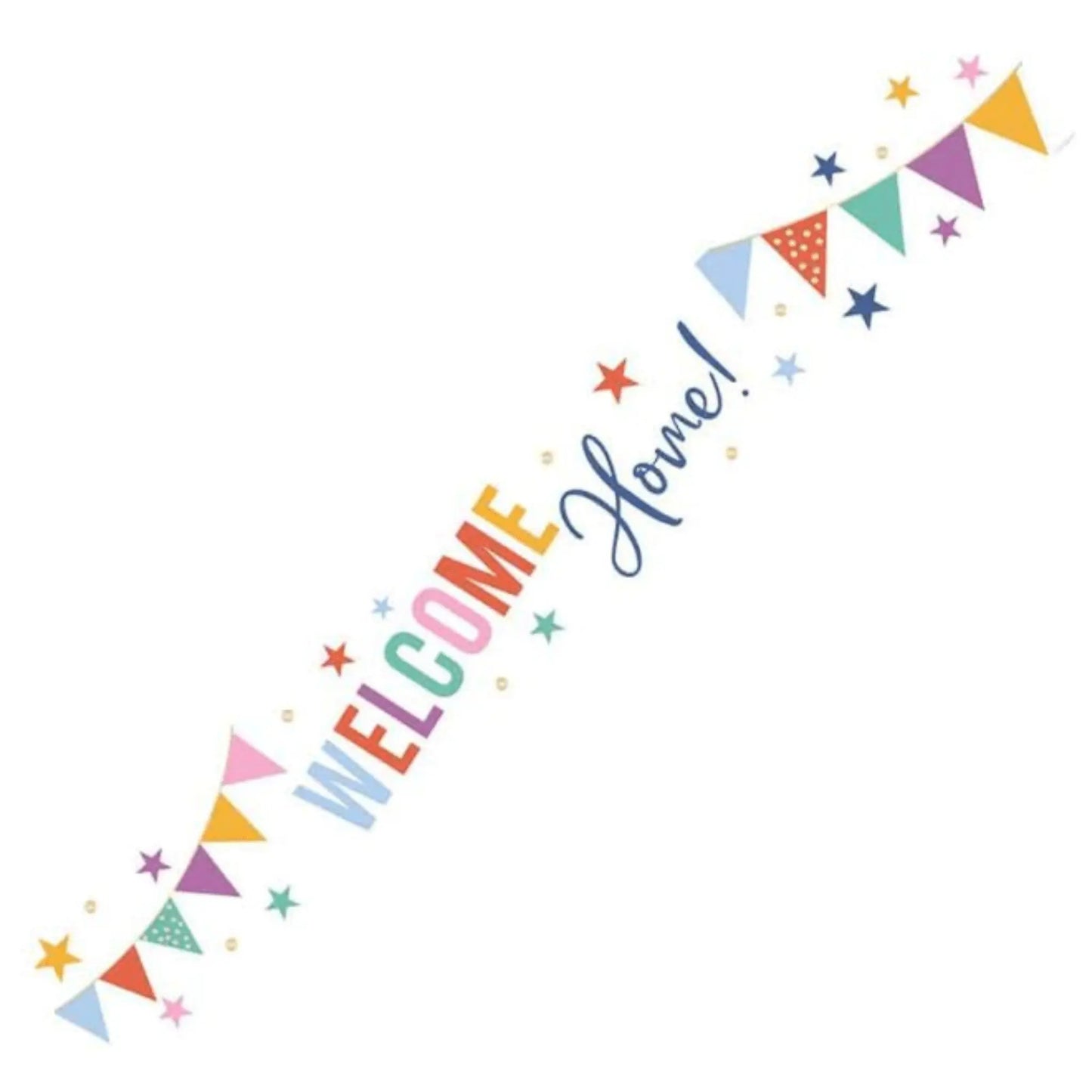 9ft Welcome Home Foil Banner – Celebration Party Decoration | The Party Hut