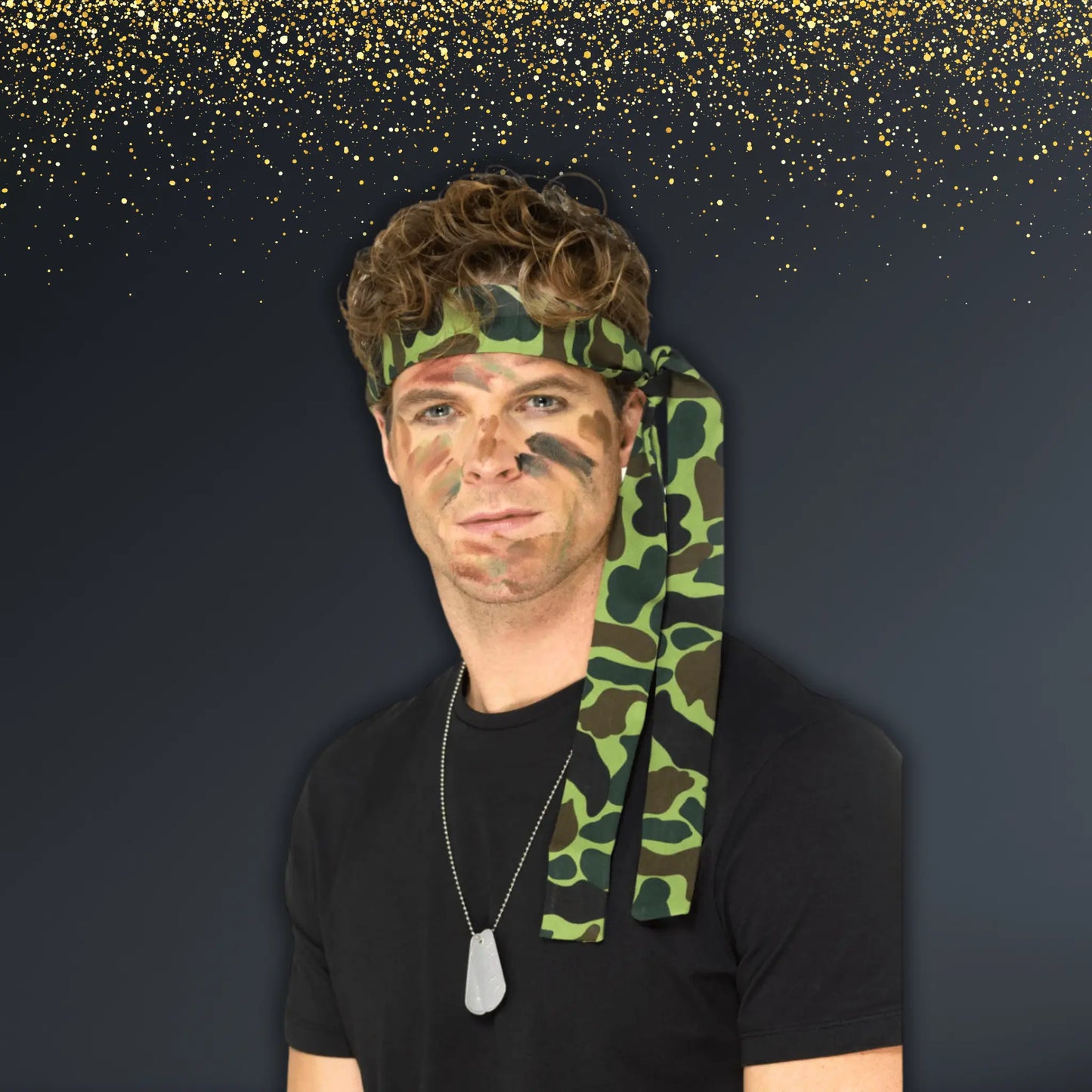 Army Camouflage Headband – Military Fancy Dress Accessory | The Party Hut