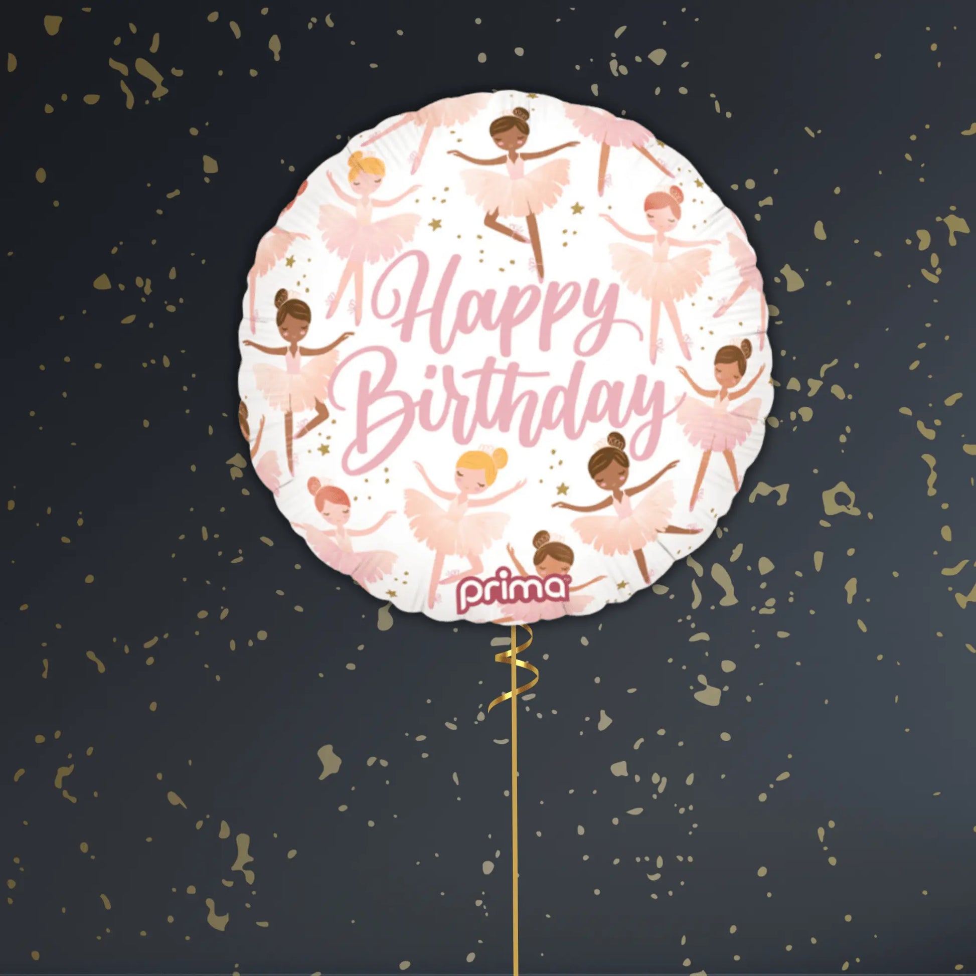 Ballerina Birthday Balloon Package - Helium Filled