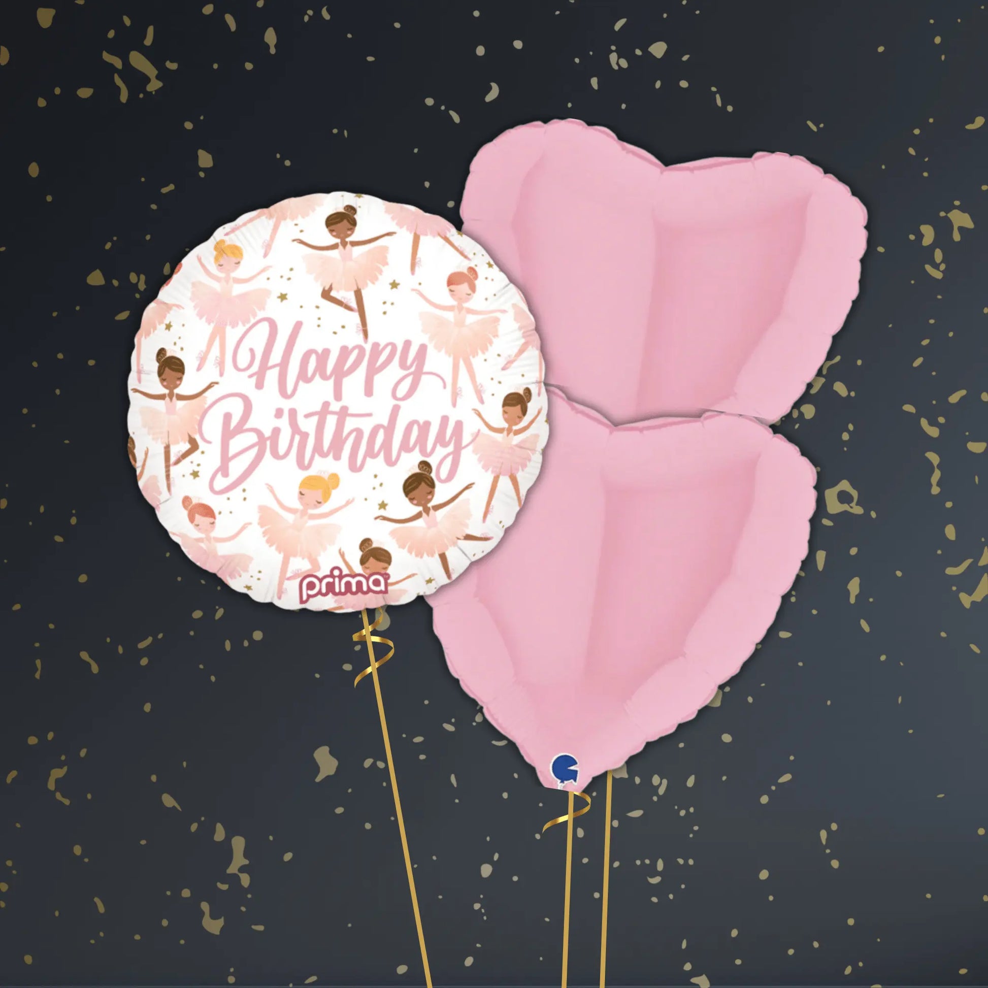 Ballerina Birthday Balloon Package - Helium Filled