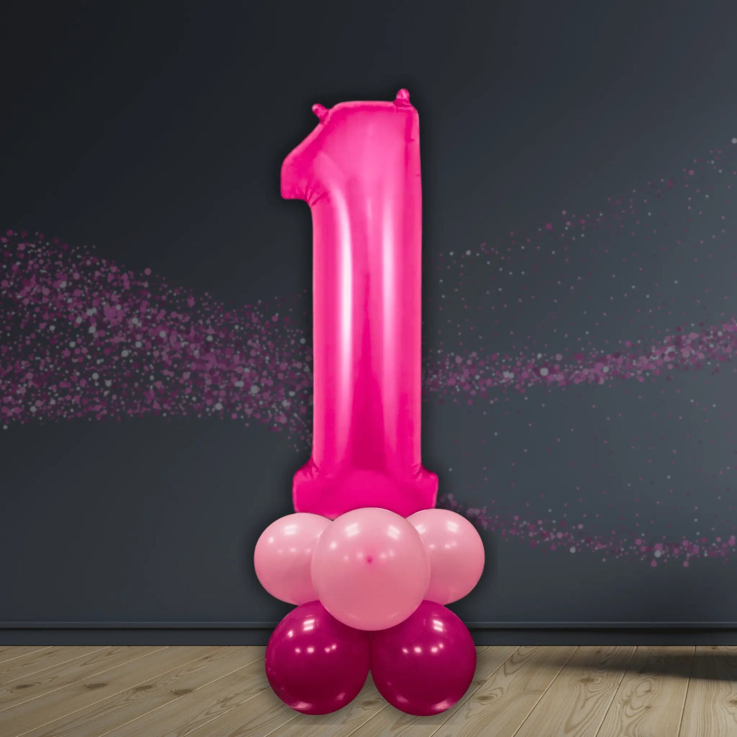 Pink Number Balloon Stack 0 - 9 | Party Decoration Display | The Party Hut