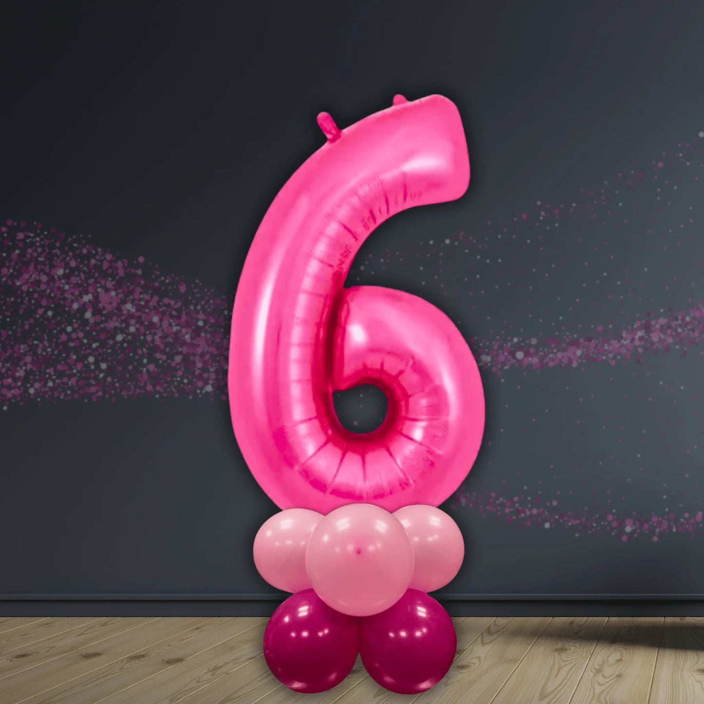 Pink Number Balloon Stack 0 - 9 | Party Decoration Display | The Party Hut
