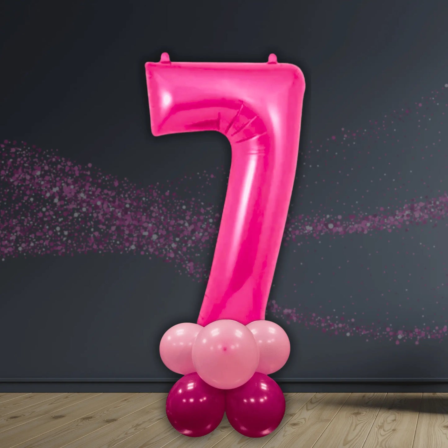 Pink Number Balloon Stack 0 - 9 | Party Decoration Display | The Party Hut