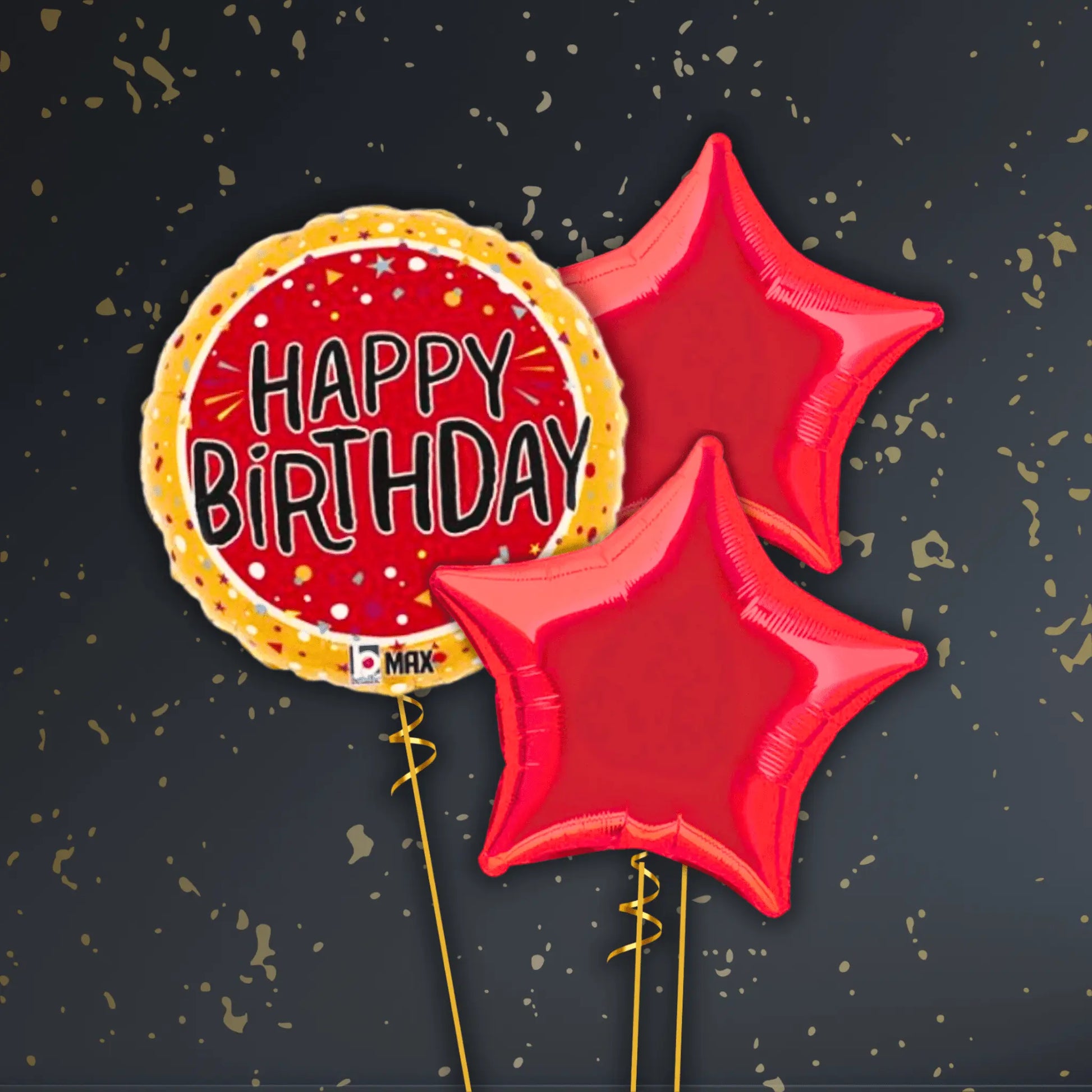 Birthday Bubbles Balloon Package - Helium Filled