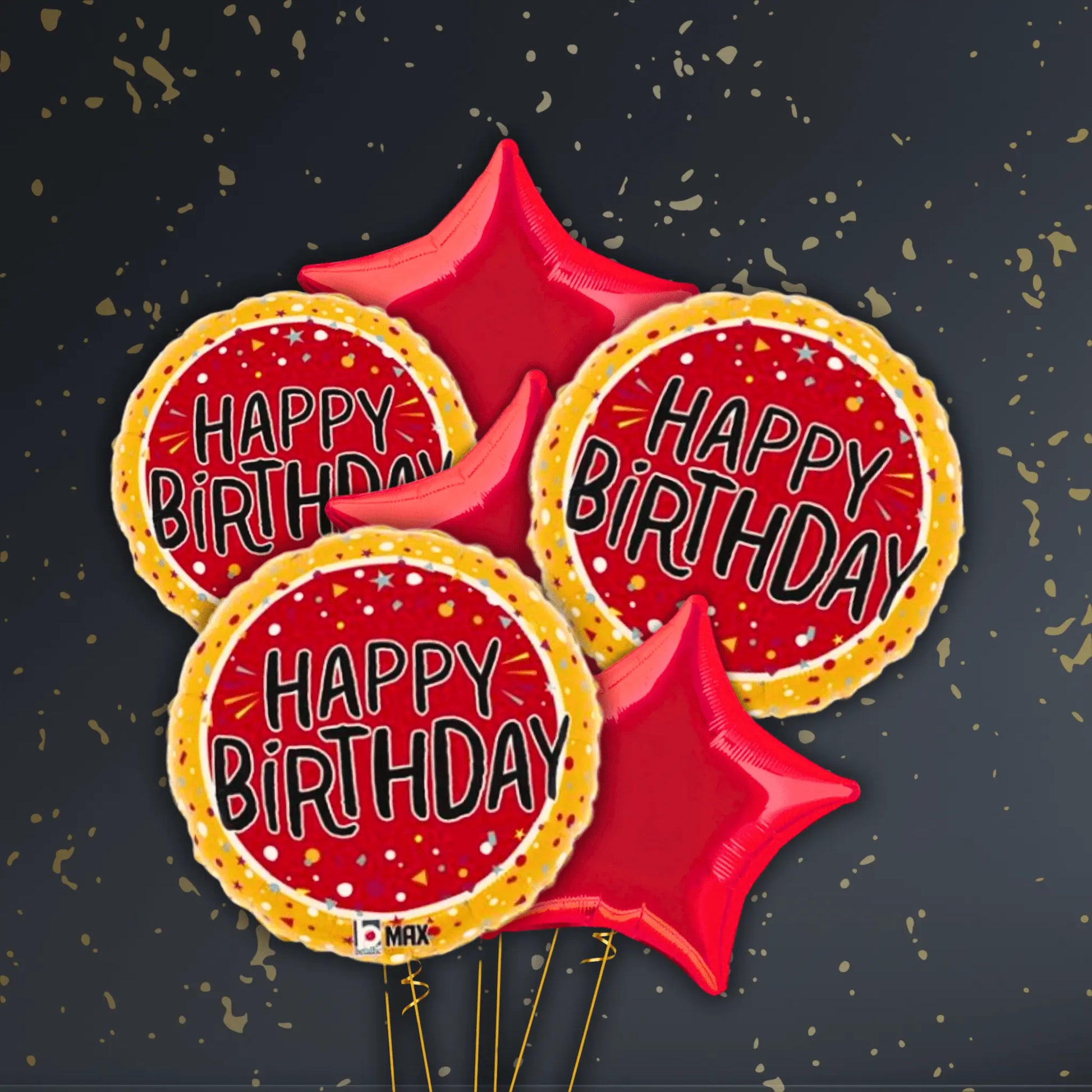 Birthday Bubbles Balloon Package - Helium Filled