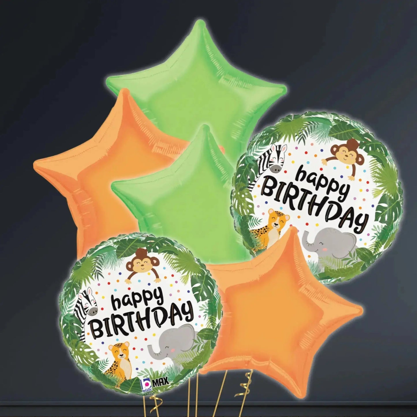 Birthday Jungle Round Foil Balloon – 18” | The Party Hut