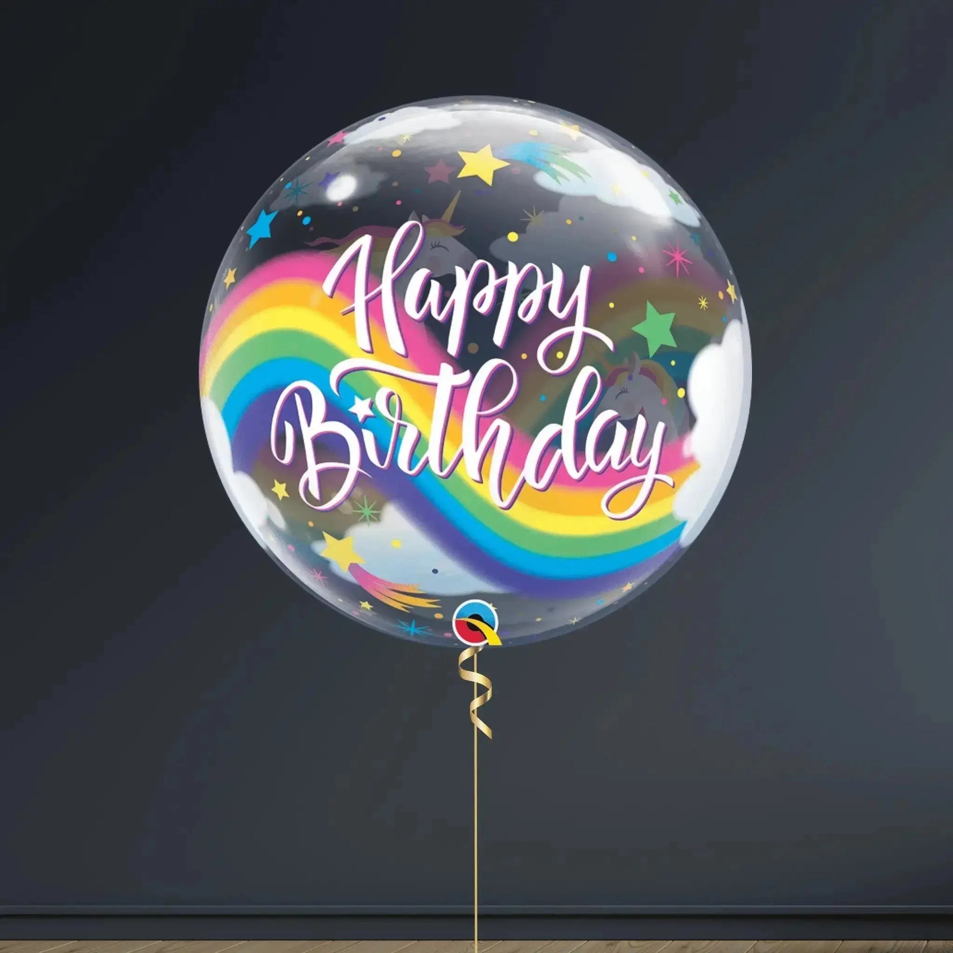 🦄🎈 Birthday Rainbow Unicorns 22" Foil Balloon – A Magical Celebration! 🌈✨