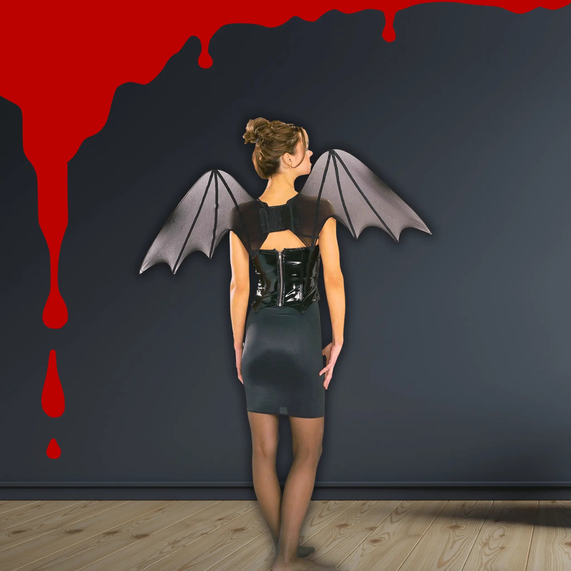Black Bat Wings Costume Accessory – Perfect for Halloween or Gothic-Themed Events