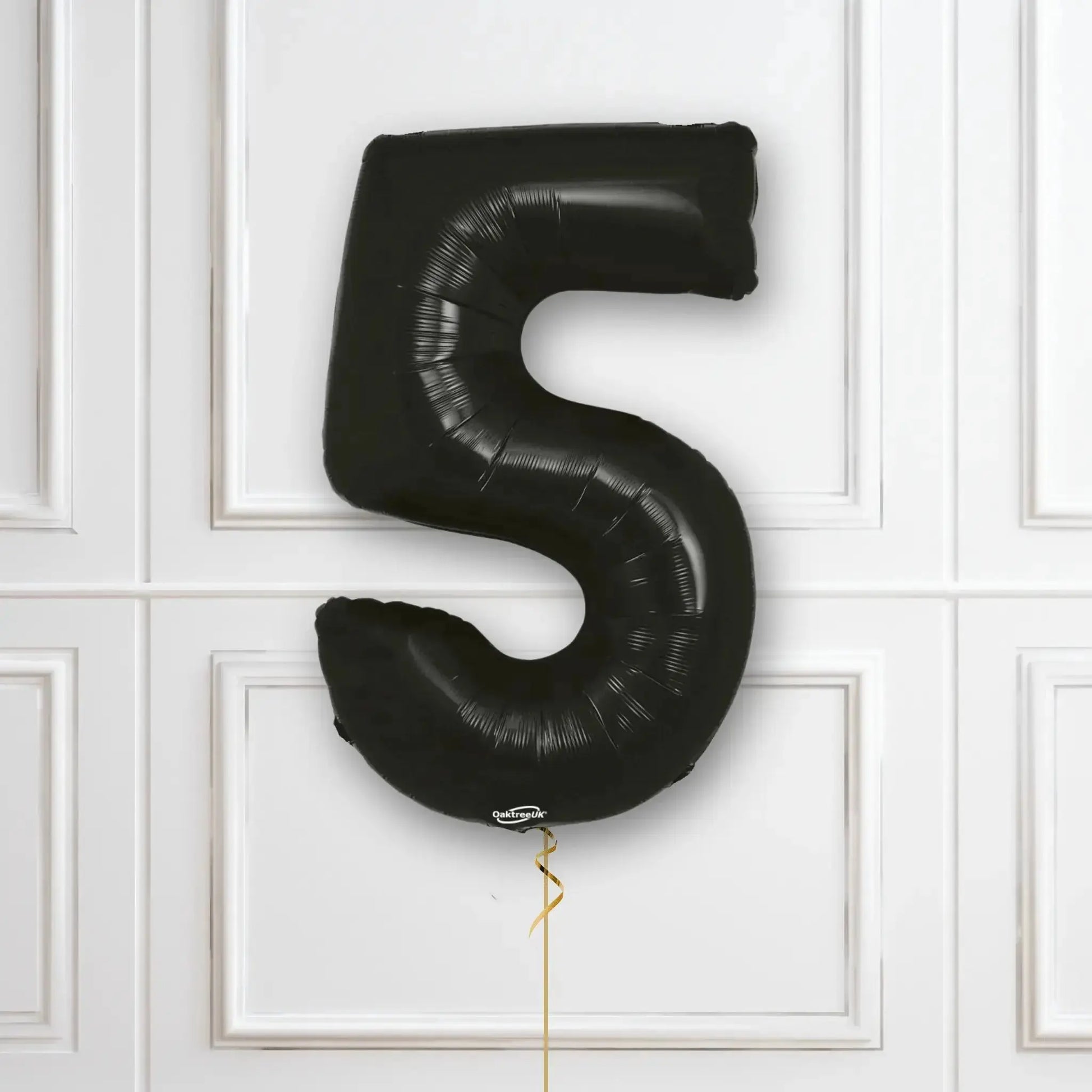 Black Number Balloons - 34", With Helium