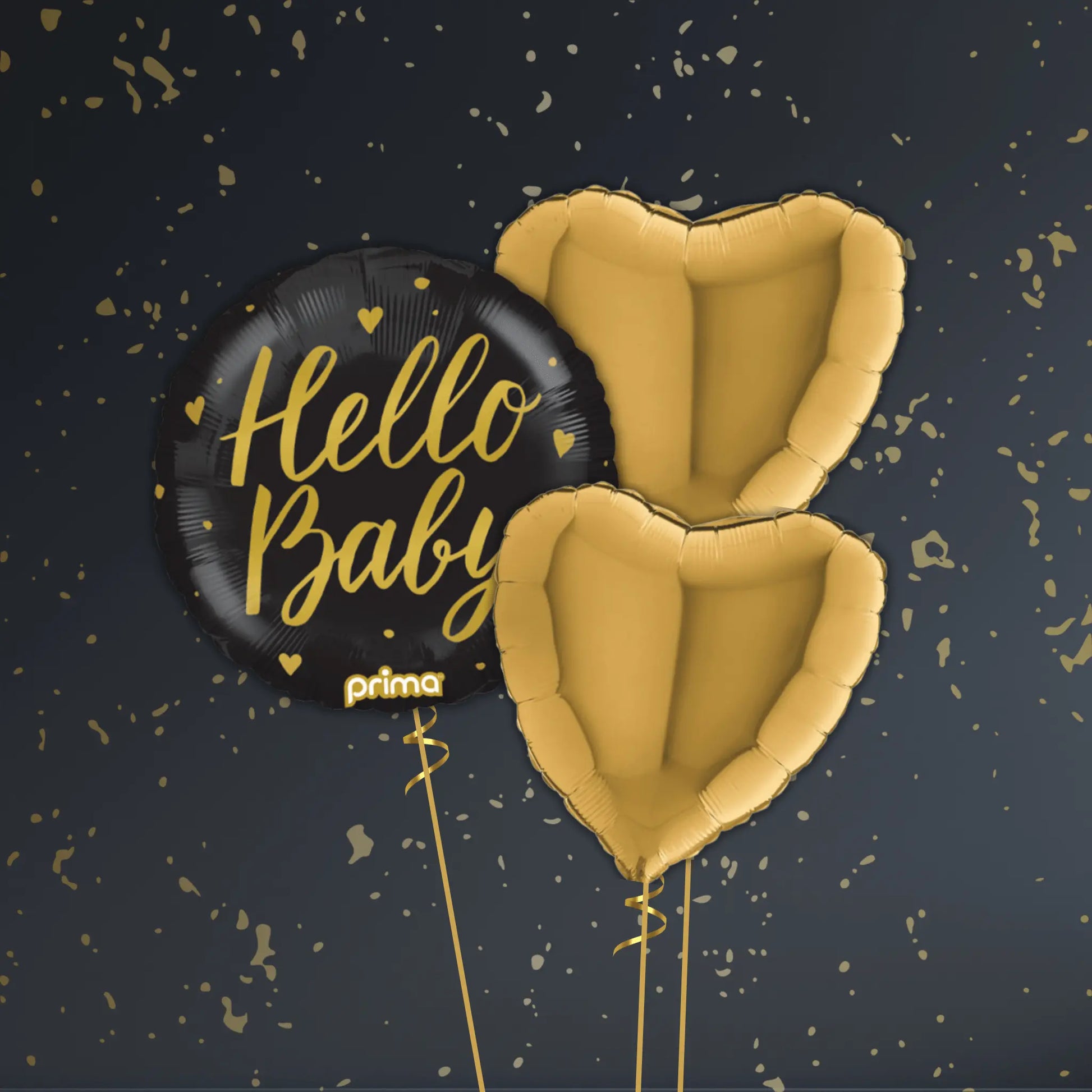 Hello Baby Neutral Balloon Package - Helium Filled