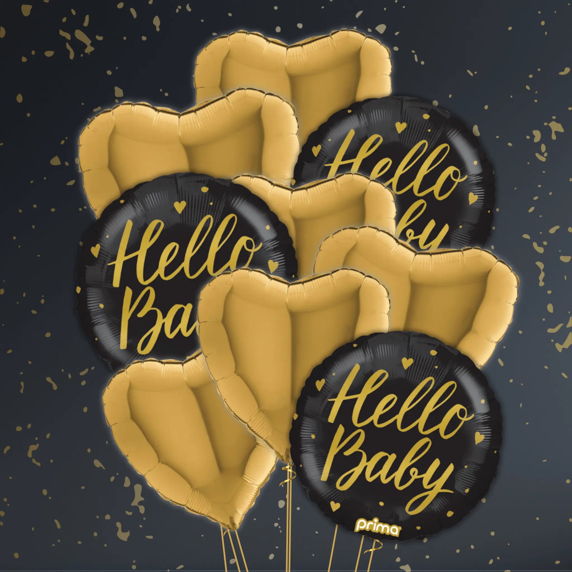 Hello Baby Neutral Balloon Package - Helium Filled